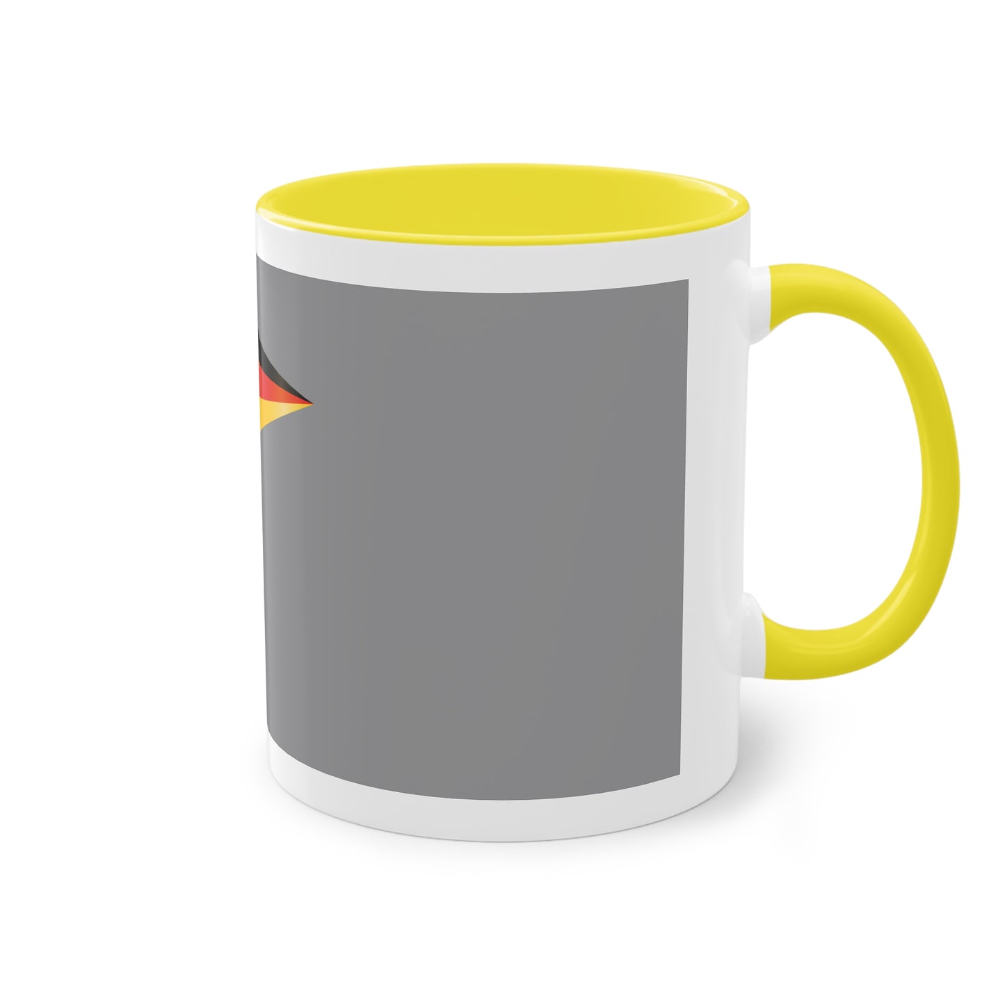 Hochwertige Teetassen mit deutschen Kulturmotiven - Soccer Motiv– Perfekt für den Morgenkaffee, weißer Außenbereich mit mehrfarbigem Innenbereich und Henkel, große; 11 Unzen