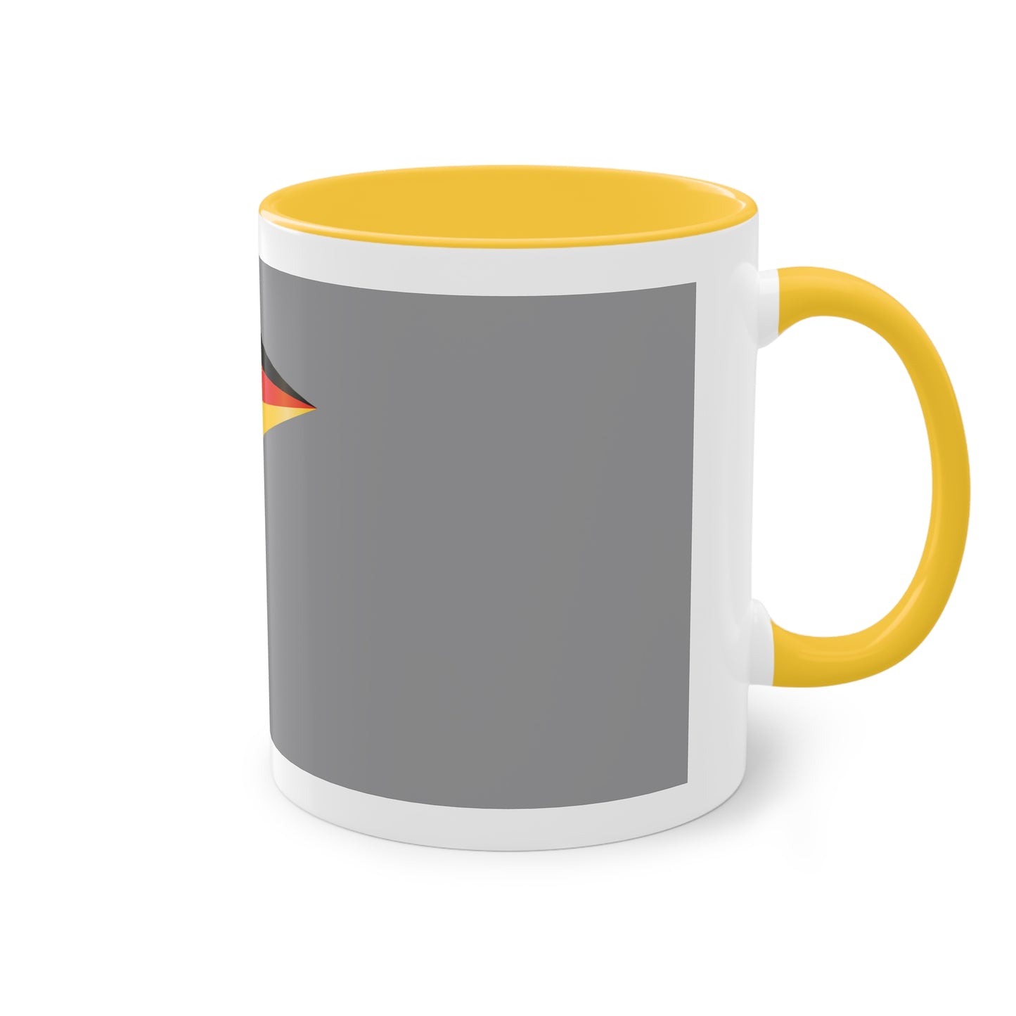 Hochwertige Teetassen mit deutschen Kulturmotiven - Soccer Motiv– Perfekt für den Morgenkaffee, weißer Außenbereich mit mehrfarbigem Innenbereich und Henkel, große; 11 Unzen