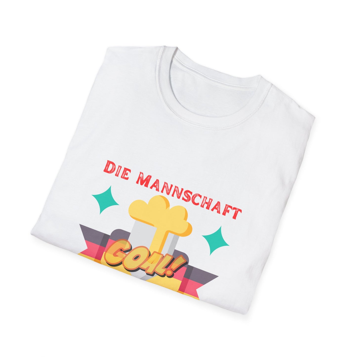 Die Mannschaft schießen Toren auf unisex T-Shirts, Fanmotivtrikot, Goals for Team Germany