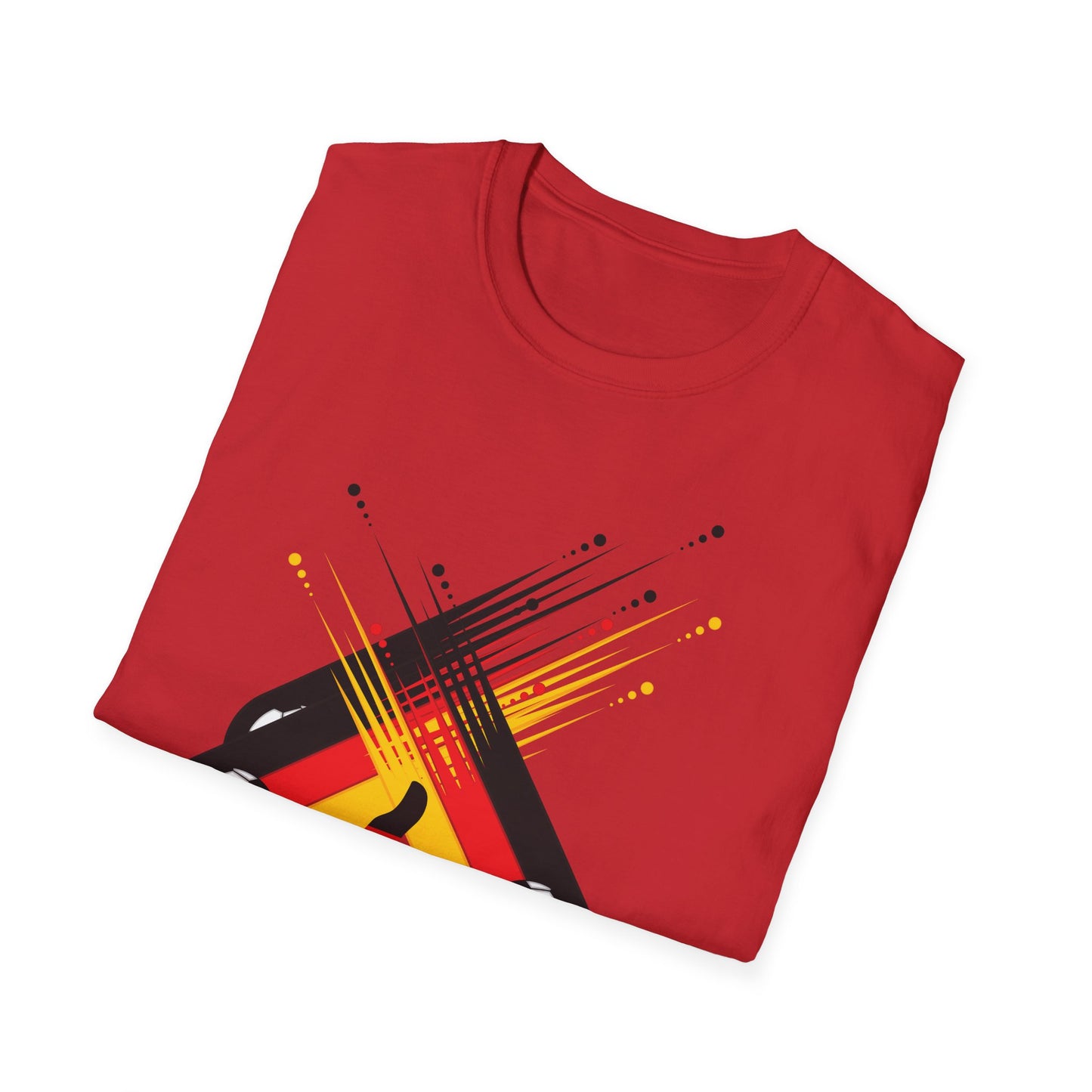 Deutsche Flagge im Fußballfan T-Shirts, Nationalmannschaft Fanmotivtrikot, schöne Fan Unisex T-Shirt, German Soccer