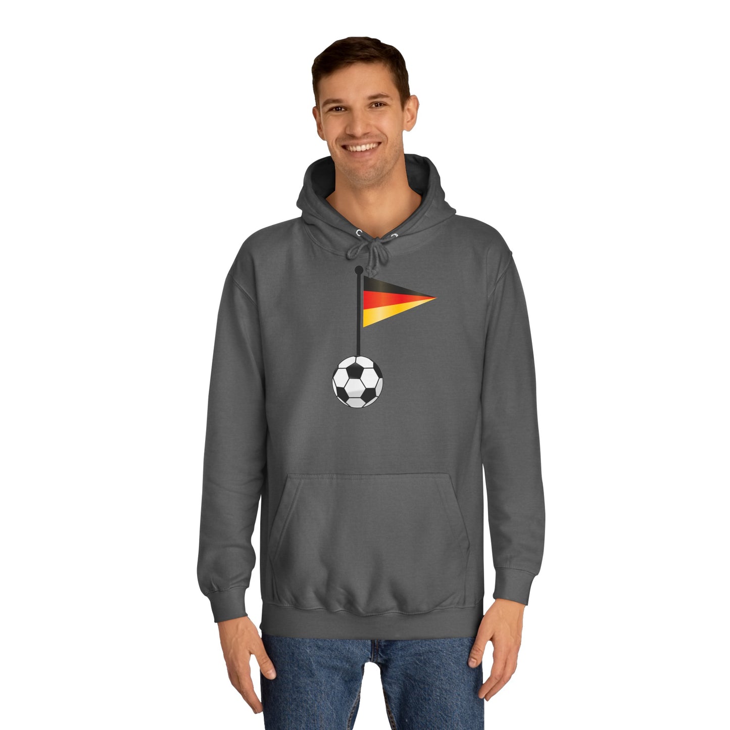 Einfach für Deutschland stehen - Immer witer - Hochwertige Unisex-Kapuzenpullover - Beidseitig