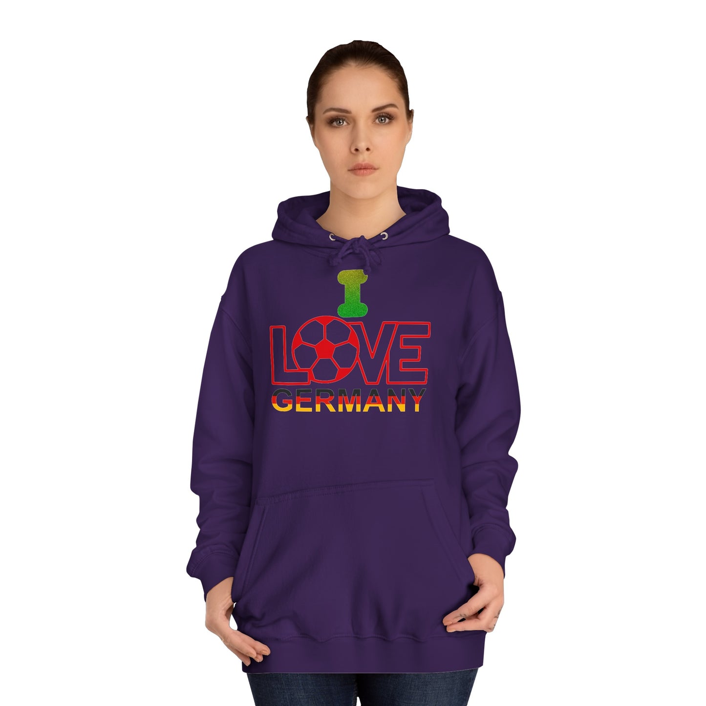 I Love Germany auf Unisex Hoodies