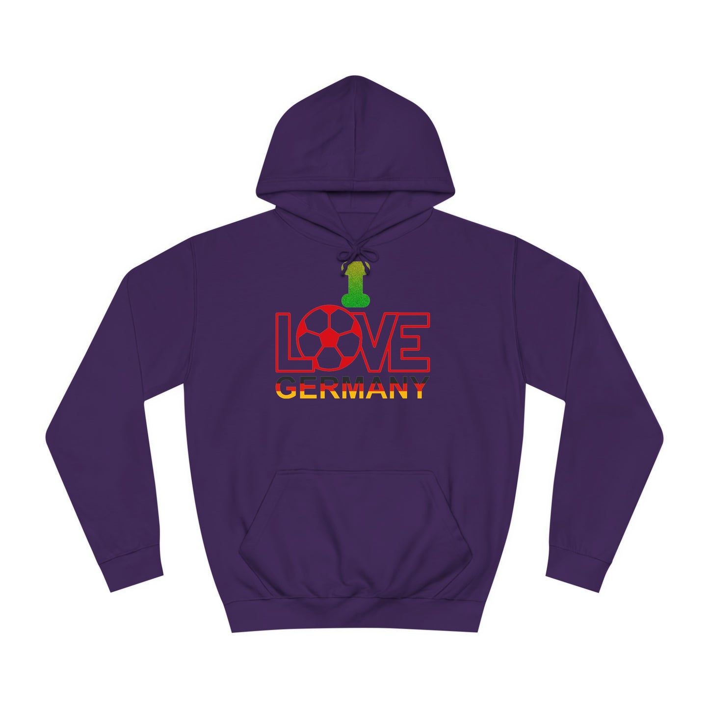 I Love Germany auf Unisex Hoodies