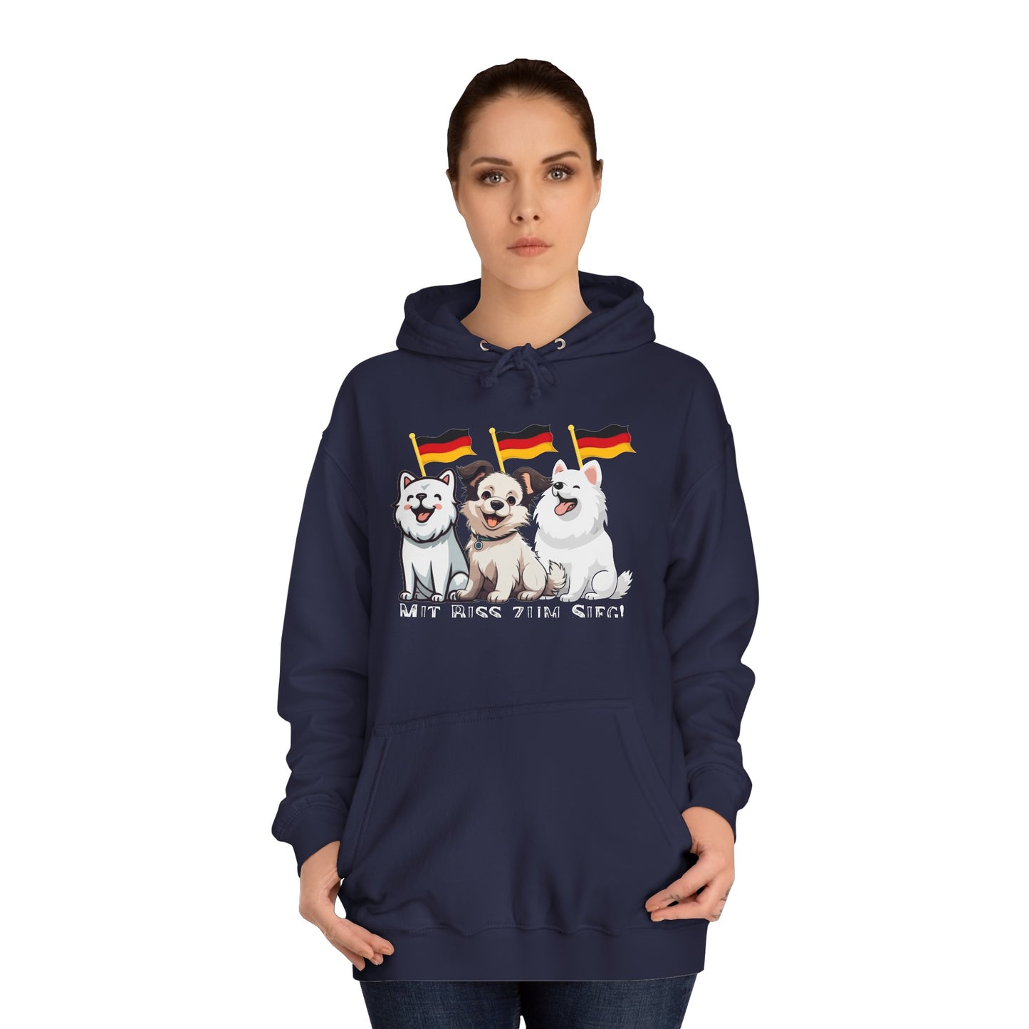 Deutsche Welpen als beste Fans aller Zeiten - gedruckt auf hochwertigen Hoodies.
