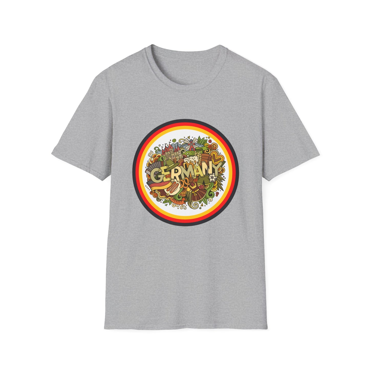 Herzlich Willkommen Unisex T-Shirt, Frieden und Liebe, Liebevolle Gastfreundschaft, Welcome to Germany, I Love Germany, Deutsche Kultur