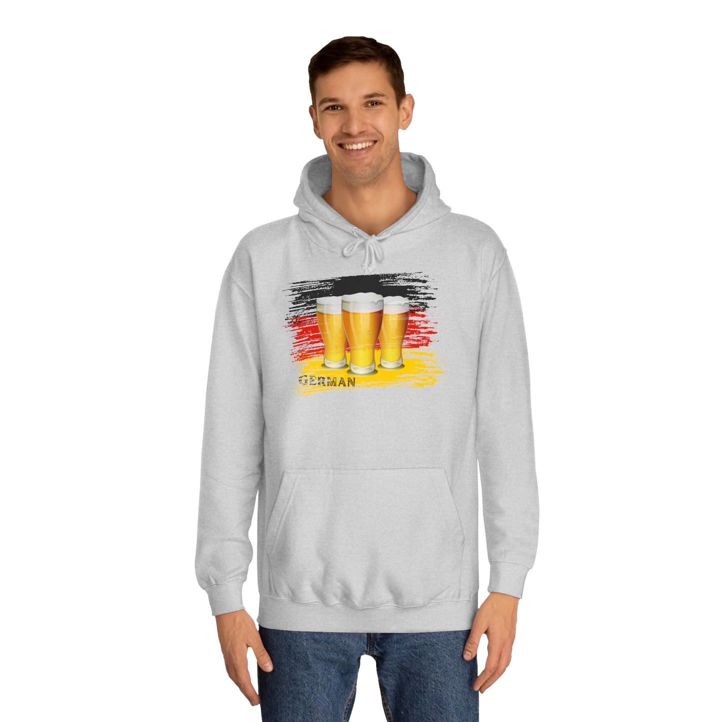 Bier Fans für Deutschland - auf Unisex Hoodies beidseitig bedruckt