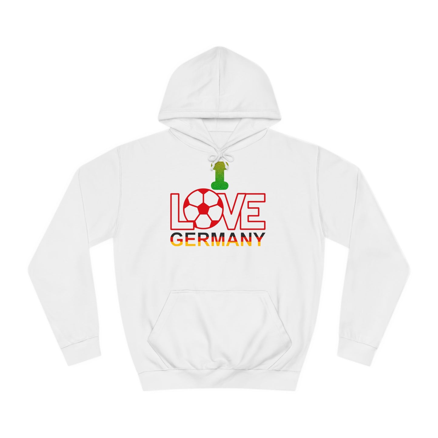 I Love Germany auf Unisex Hoodies