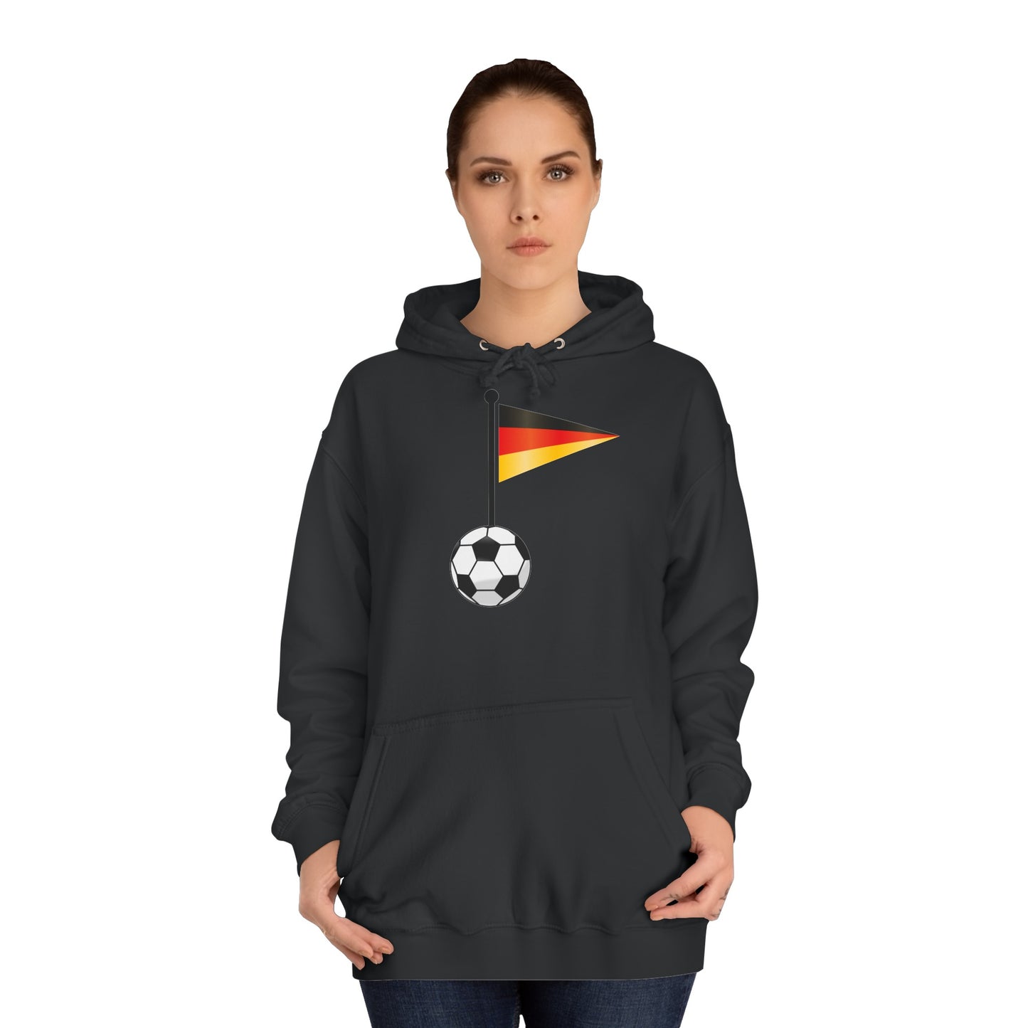 Einfach für Deutschland stehen - Immer witer - Hochwertige Unisex-Kapuzenpullover - Beidseitig