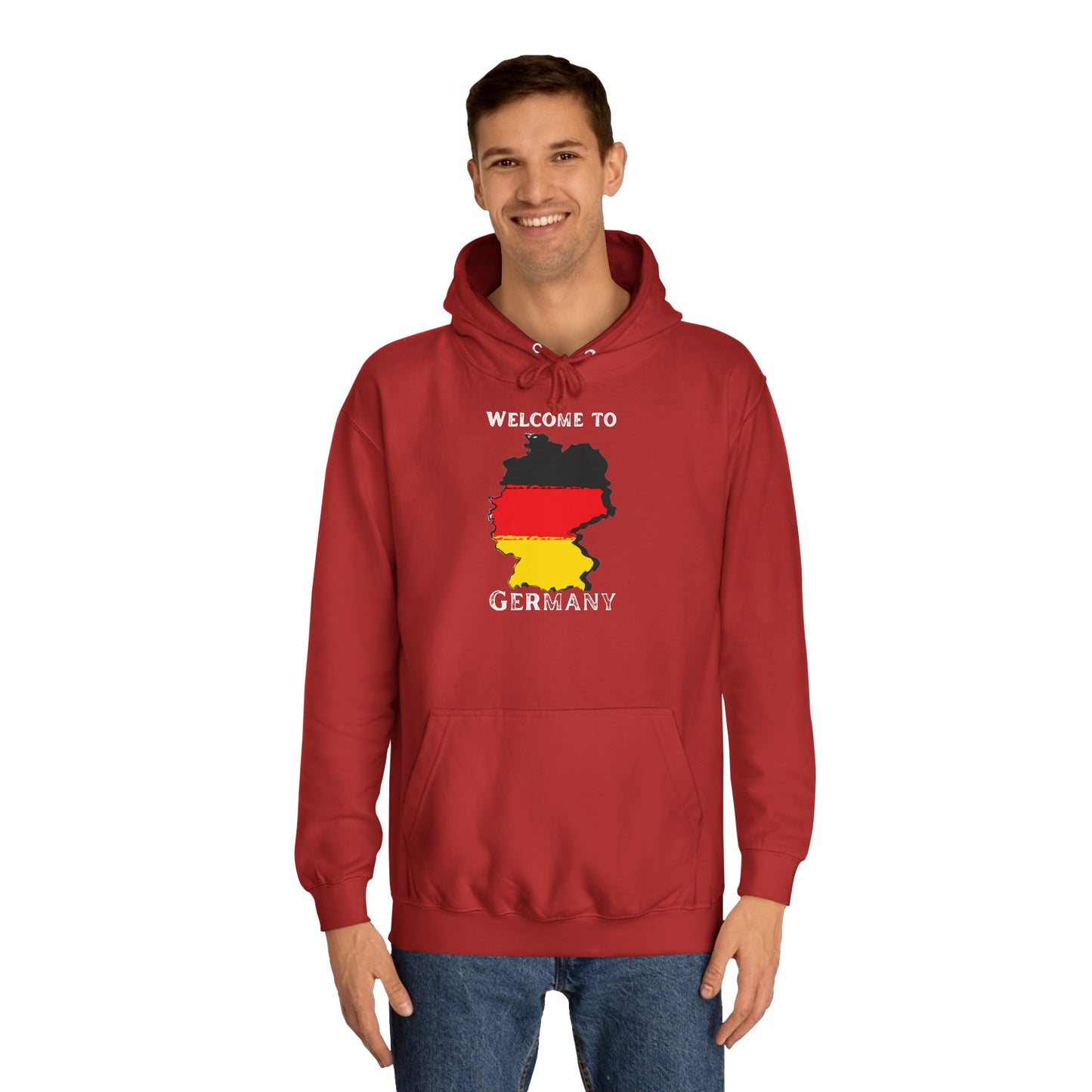 Welcome to Germany - Willkommen in Deutschland - Beidseitig bedruckt auf Unisex Hoodies