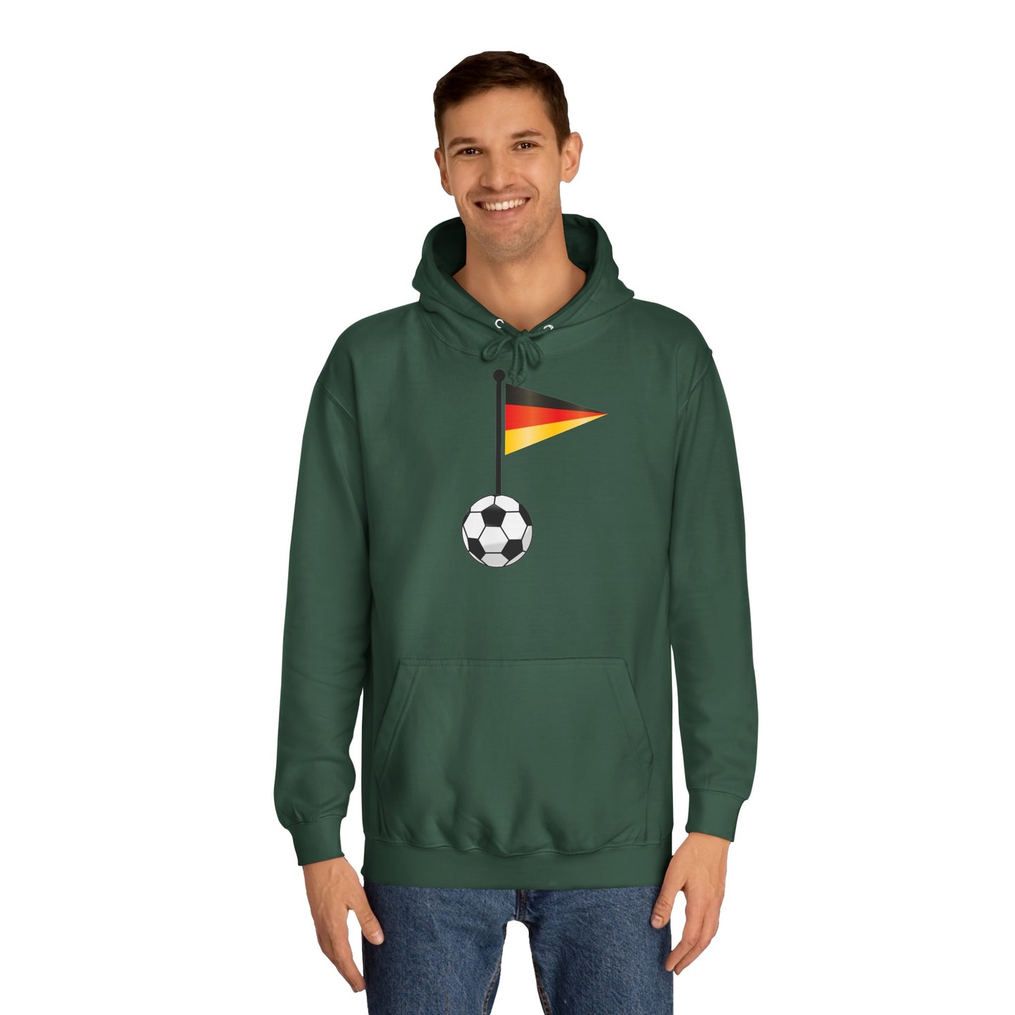 Einfach für Deutschland stehen - Immer witer - Hochwertige Unisex-Kapuzenpullover - Beidseitig