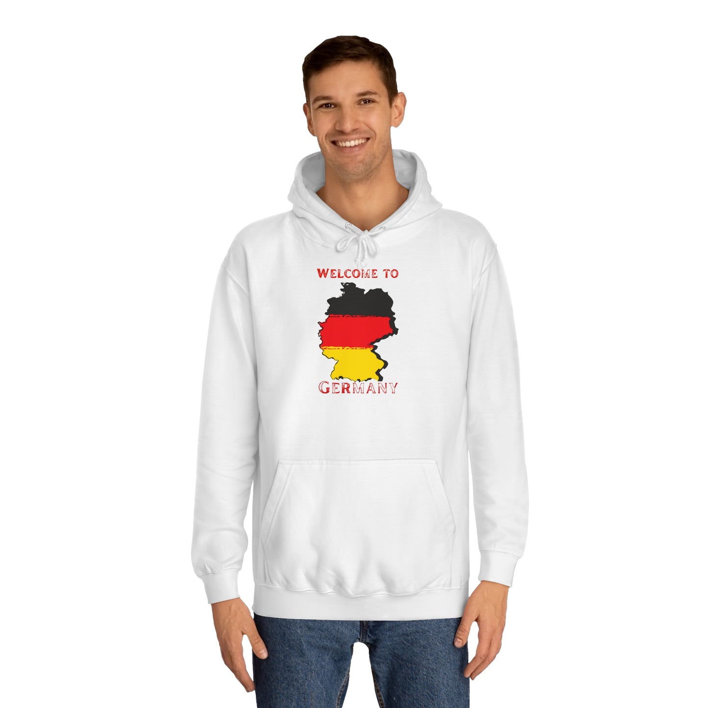 Welcome to Germany - Willkommen in Deutschland - Beidseitig bedruckt auf Unisex Hoodies