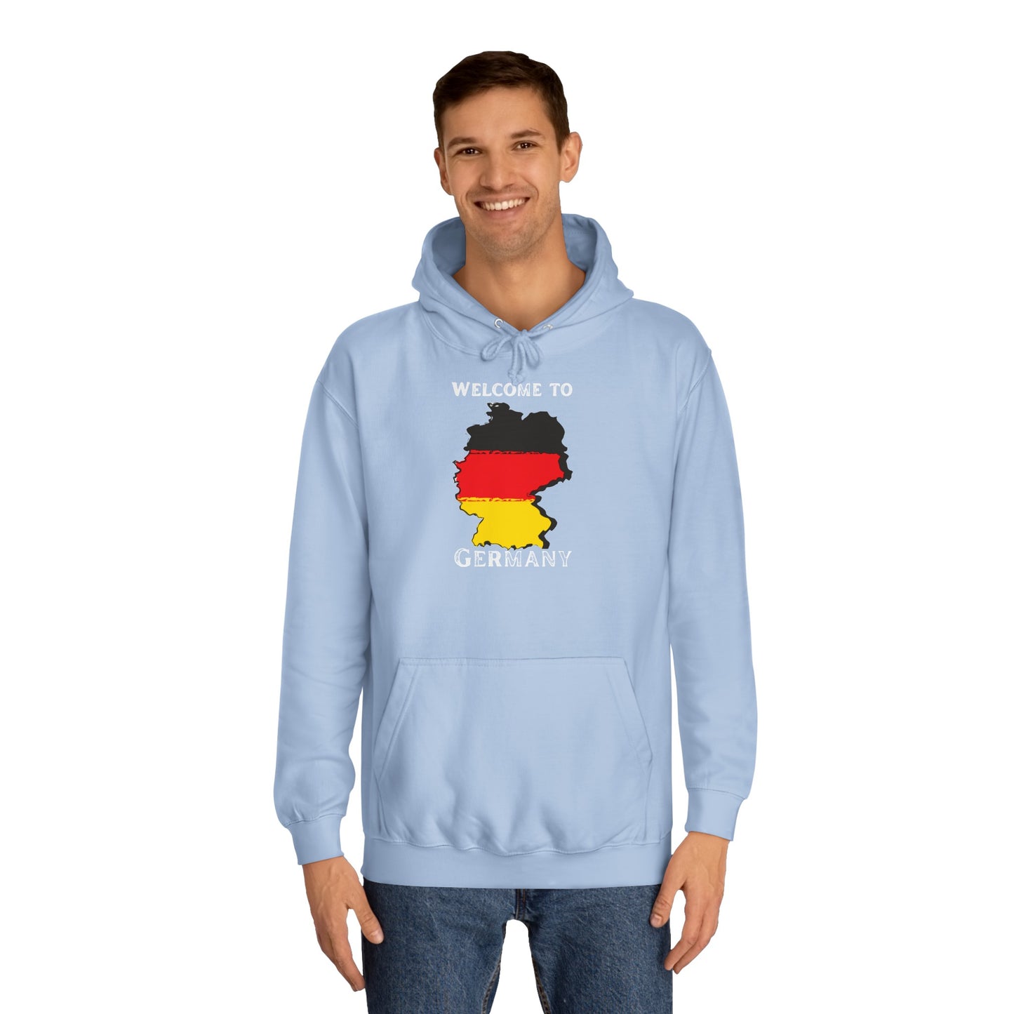 Welcome to Germany - Willkommen in Deutschland - Beidseitig bedruckt auf Unisex Hoodies