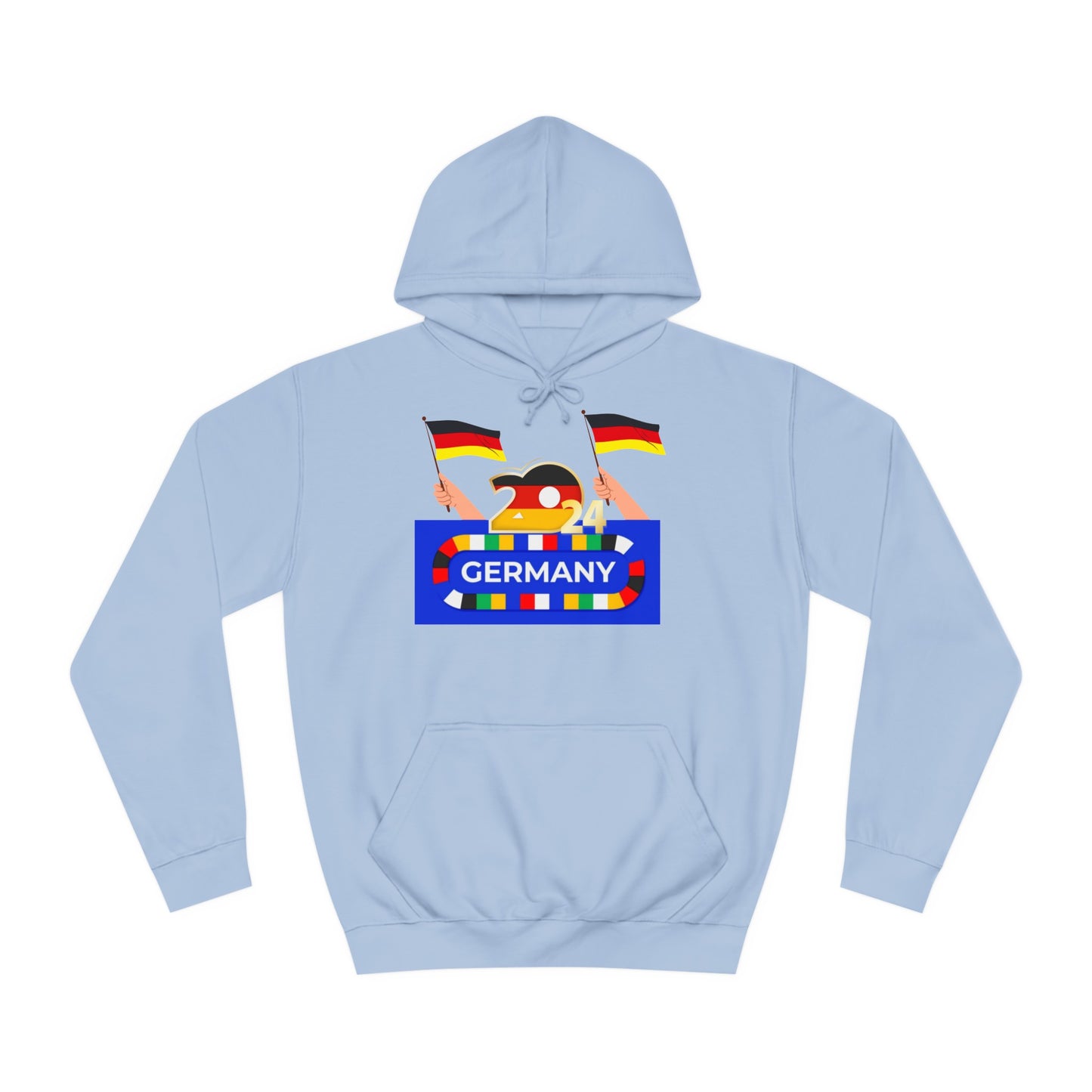 EM 2024 in Deutschland - Fußballs made in Deutschland - Beidseitig auf top Qualität Hoodies bedruckt