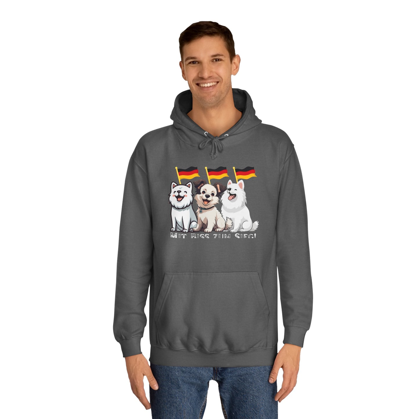 Deutsche Welpen als beste Fans aller Zeiten - gedruckt auf hochwertigen Hoodies.
