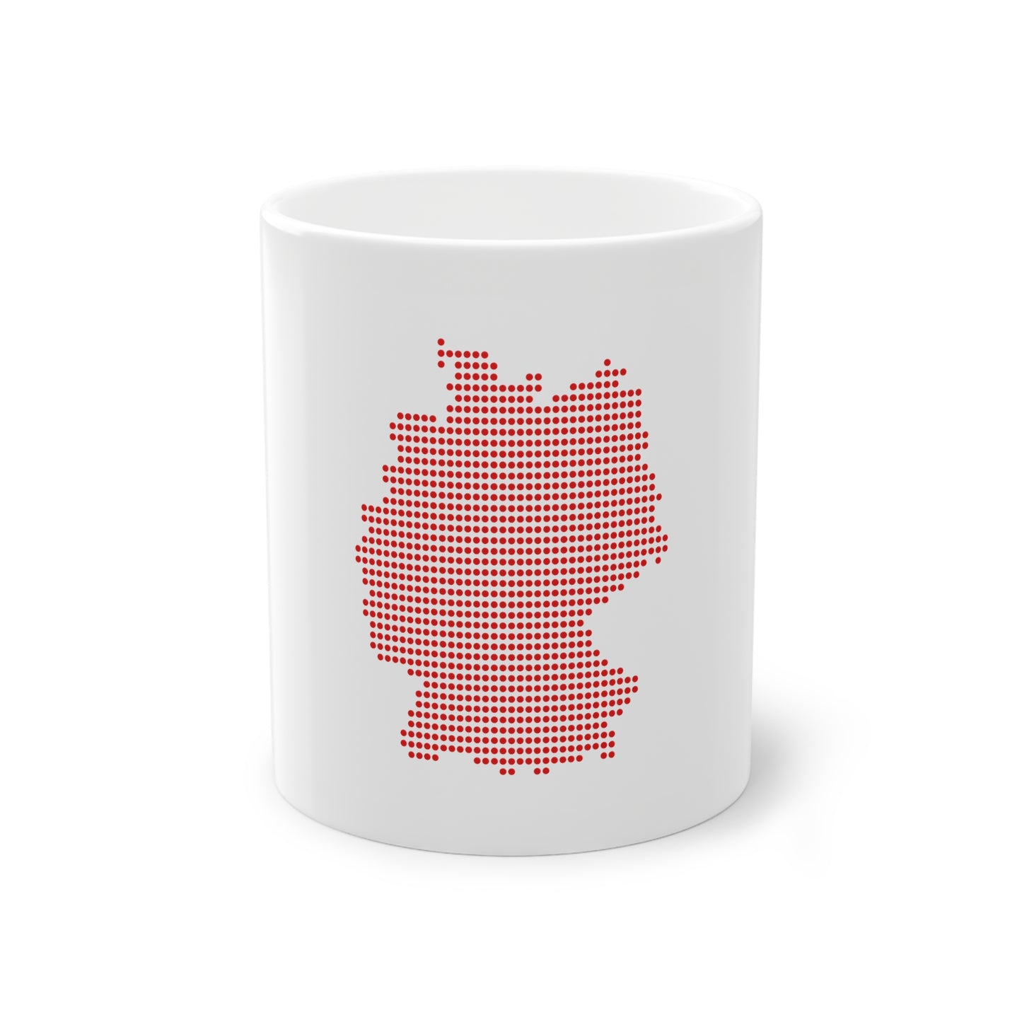 Landkarte Deutschlands - auf Kaffeetasse, Teetasse für jeden Tag, Farbe: weiß, Standardtasse, groß 11 Unzen, bedruckt