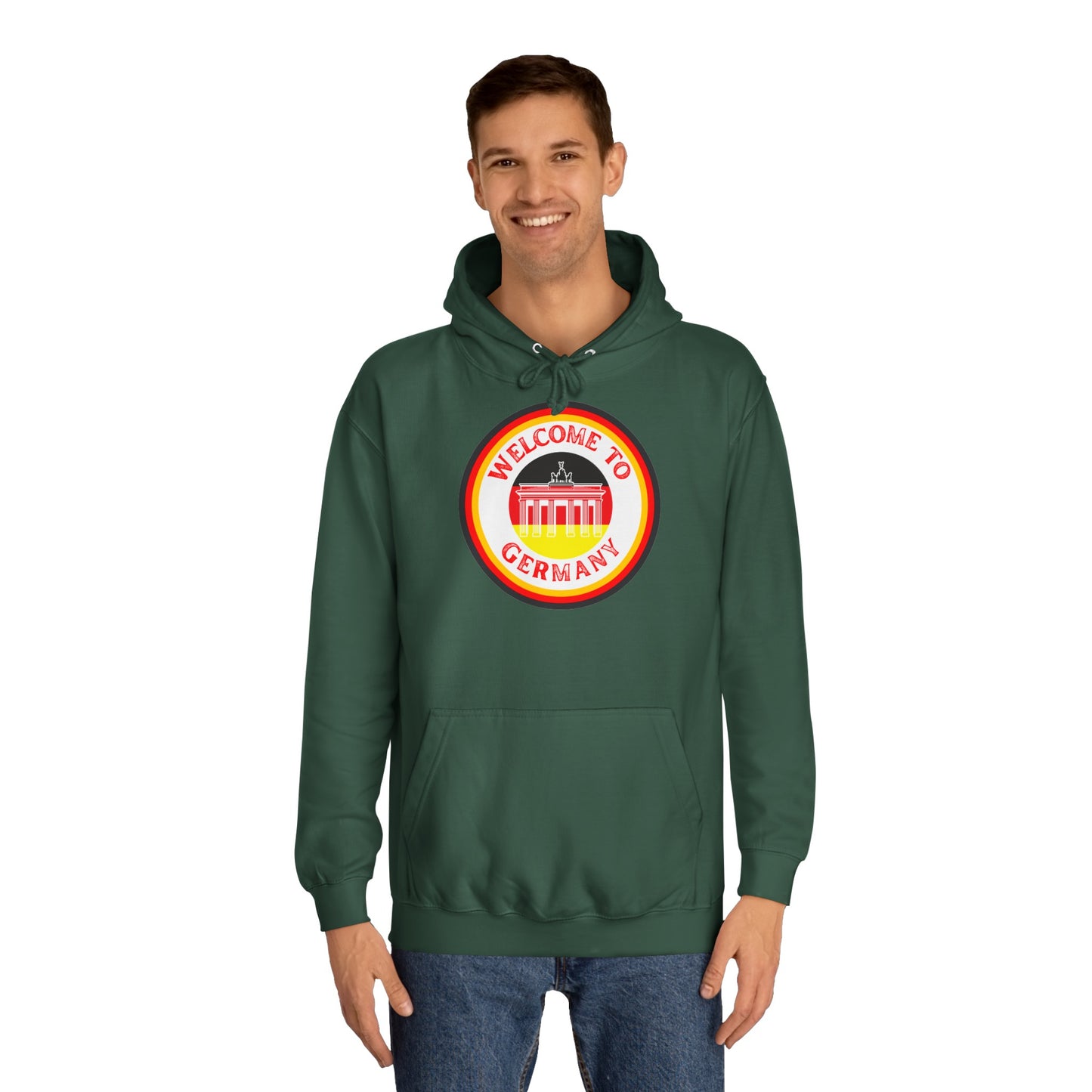 Willkommen in Deutschland - auf hochwertige Unisex Hoodies tragen - Beide Seiten gedruckt