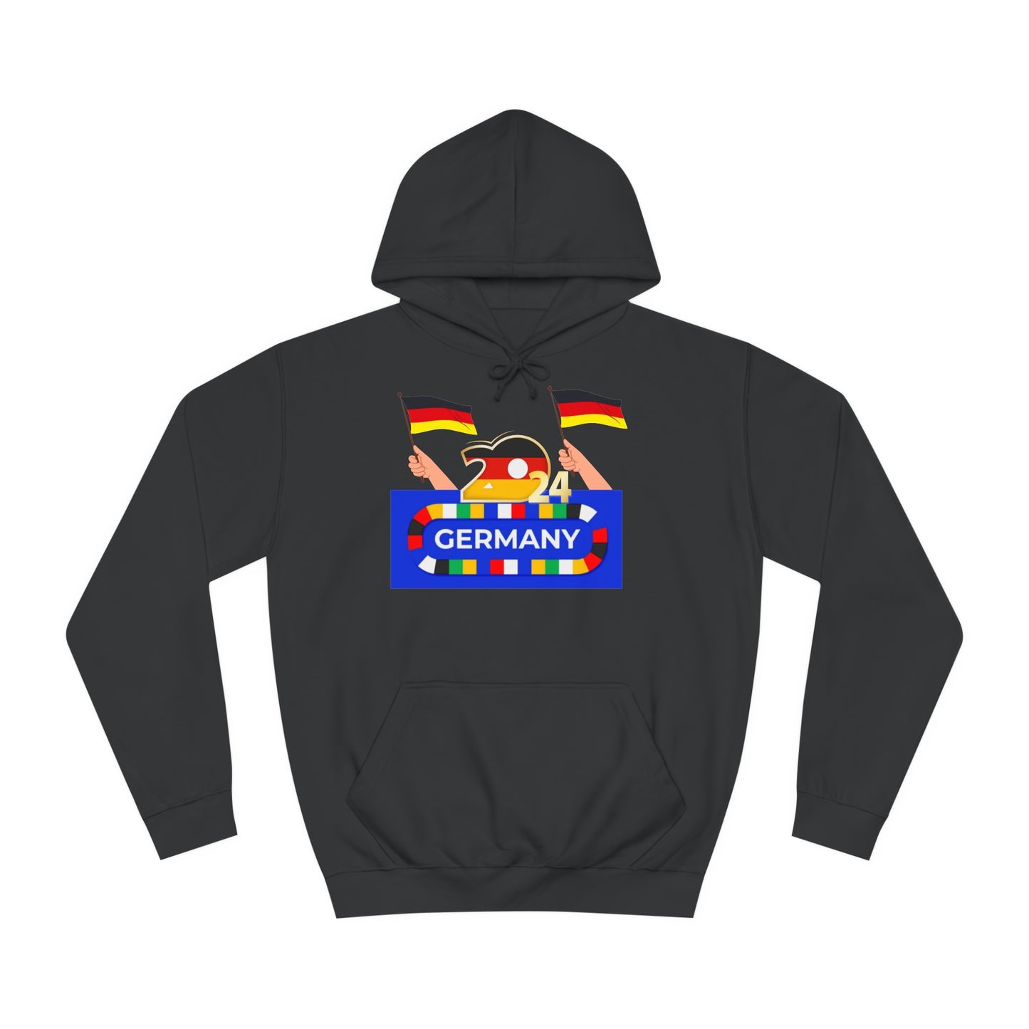EM 2024 in Deutschland - Fußballs made in Deutschland - Beidseitig auf top Qualität Hoodies bedruckt