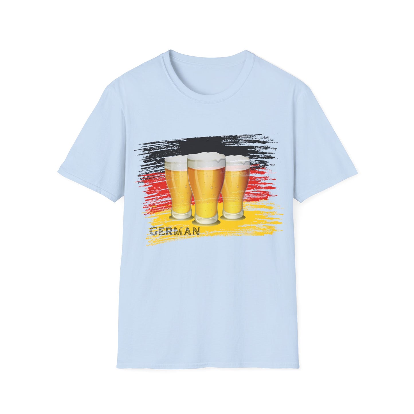 Prost und Cheers aus Deutschland, auf trendigen T-Shirts, German Beer, Made in Germany Fashion, Best Quality T-Shirts, Trink mit Respekt