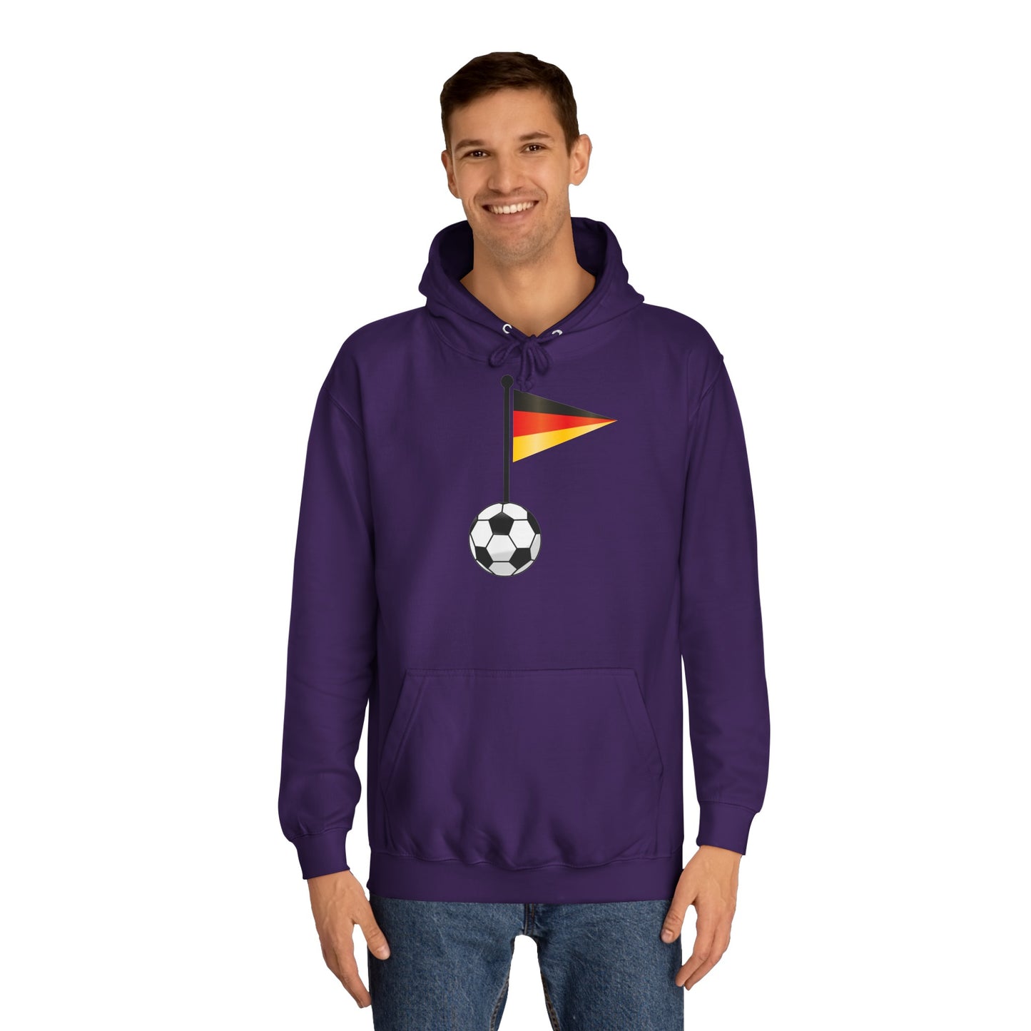 Einfach für Deutschland stehen - Immer witer - Hochwertige Unisex-Kapuzenpullover - Beidseitig