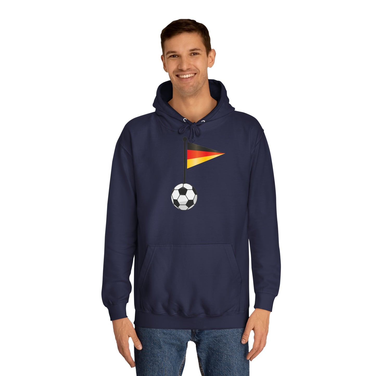 Einfach für Deutschland stehen - Immer witer - Hochwertige Unisex-Kapuzenpullover - Beidseitig