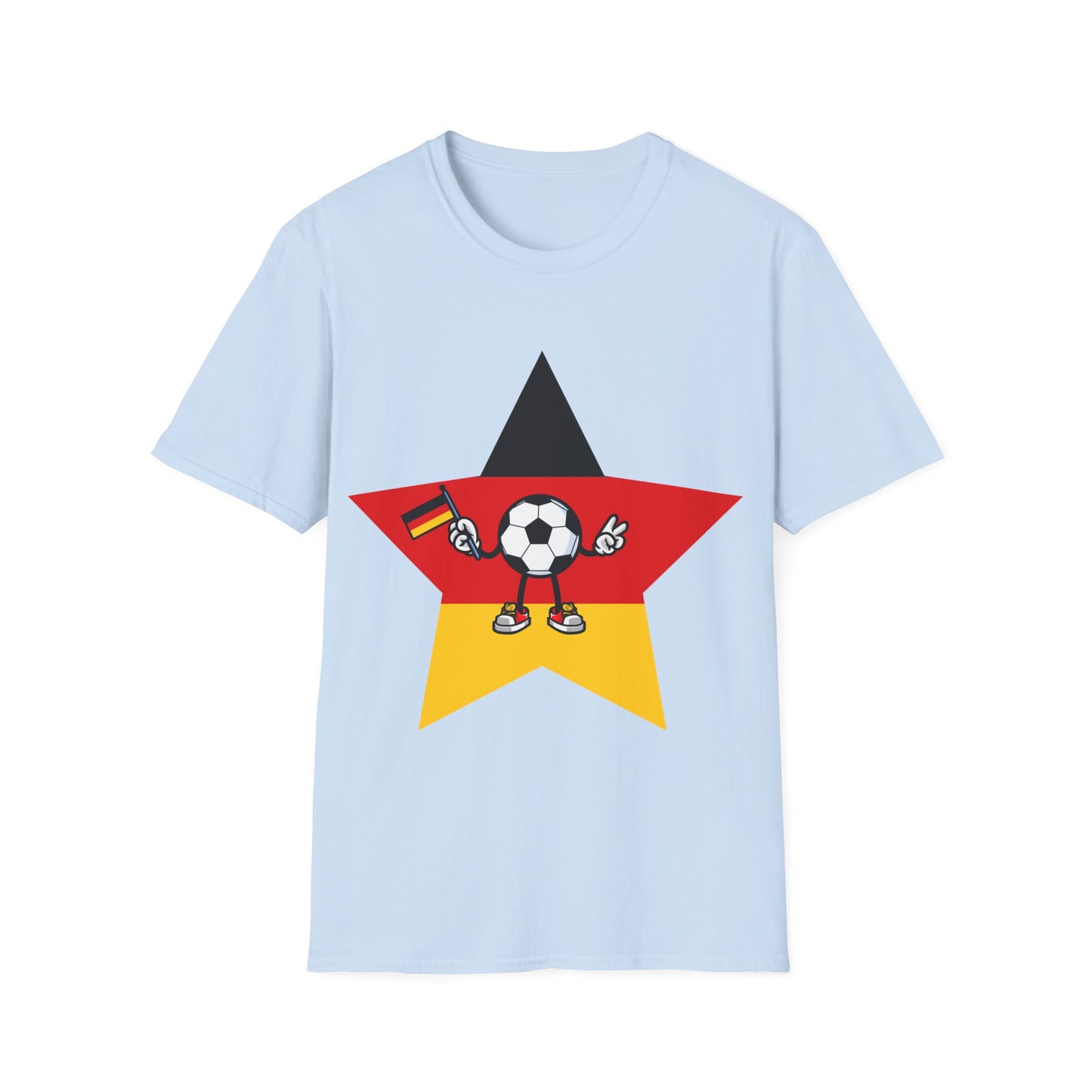 Deutsche Sterne für Fans - auf Unisex T-Shirt bedruckt