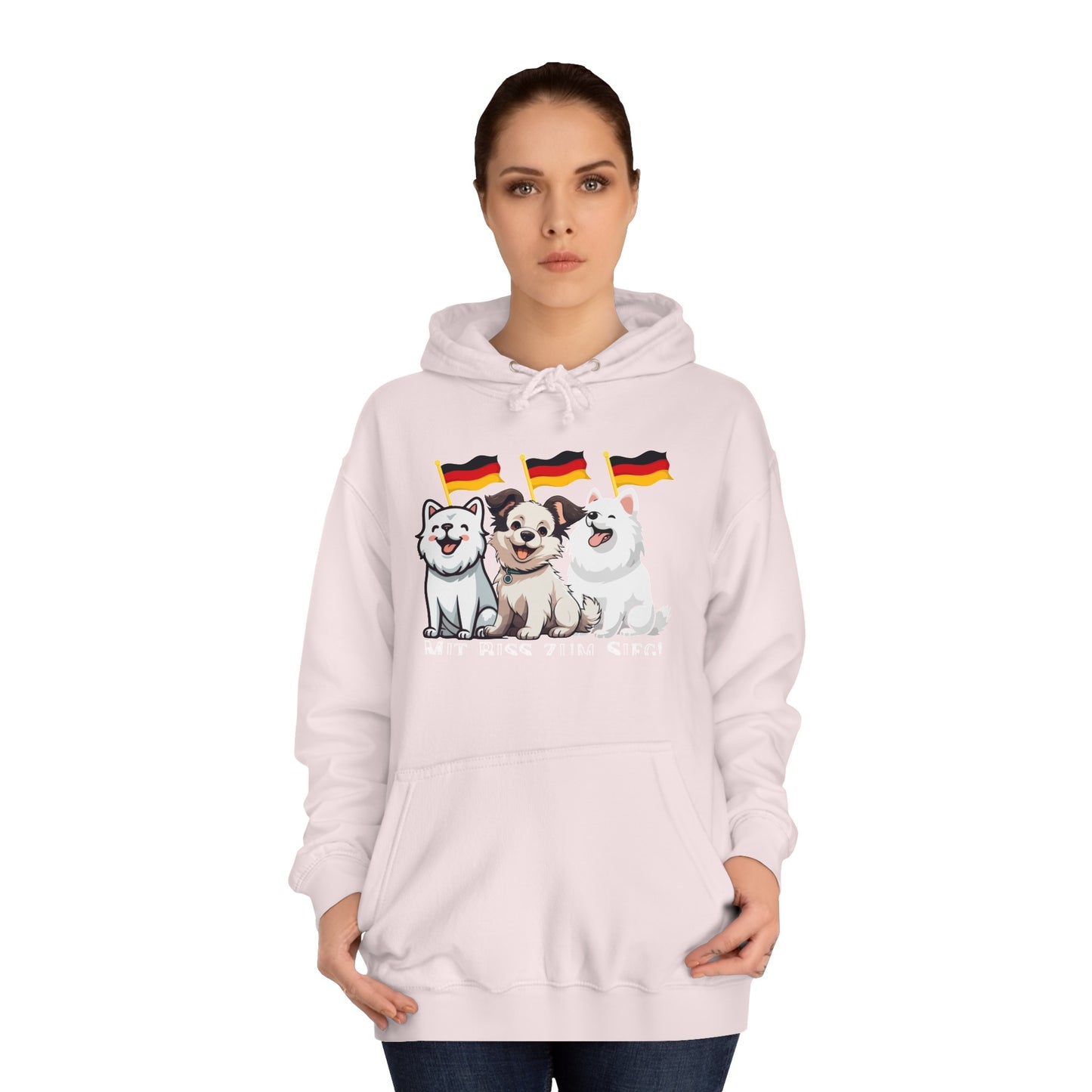 Deutsche Welpen als beste Fans aller Zeiten - gedruckt auf hochwertigen Hoodies.