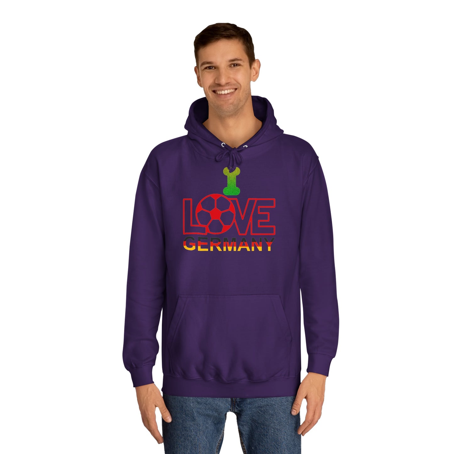 I Love Germany auf Unisex Hoodies