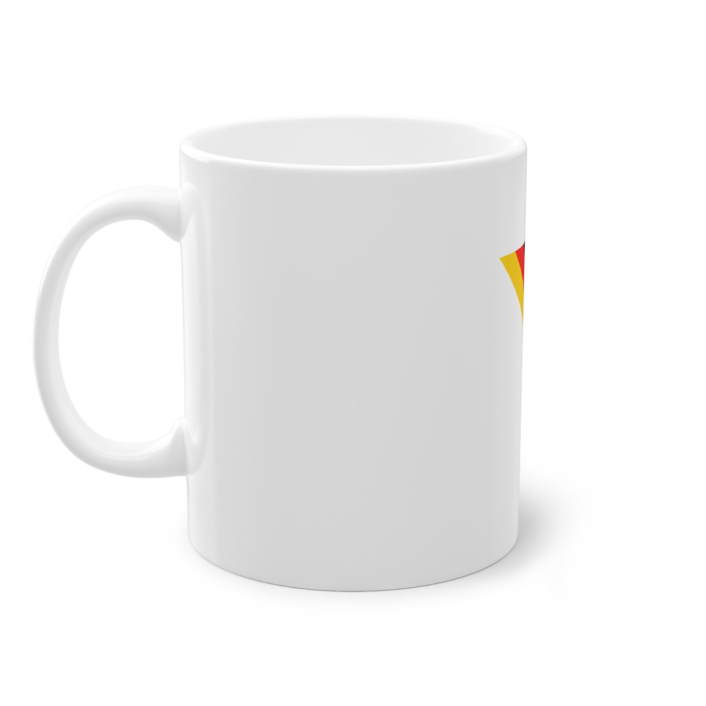 Willkommen in Deutschland - Deutschlandkarte auf Kaffeetassen bedruckt - Farbe: weiß, Standardtasse, groß 11 Unzen