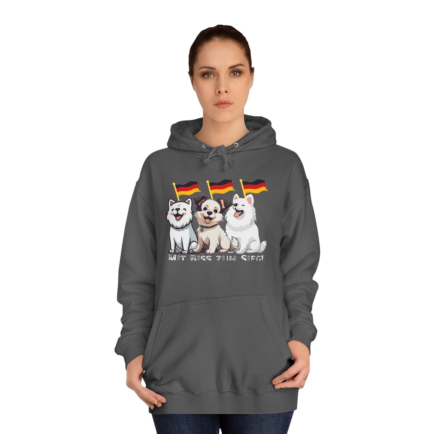 Deutsche Welpen als beste Fans aller Zeiten - gedruckt auf hochwertigen Hoodies.