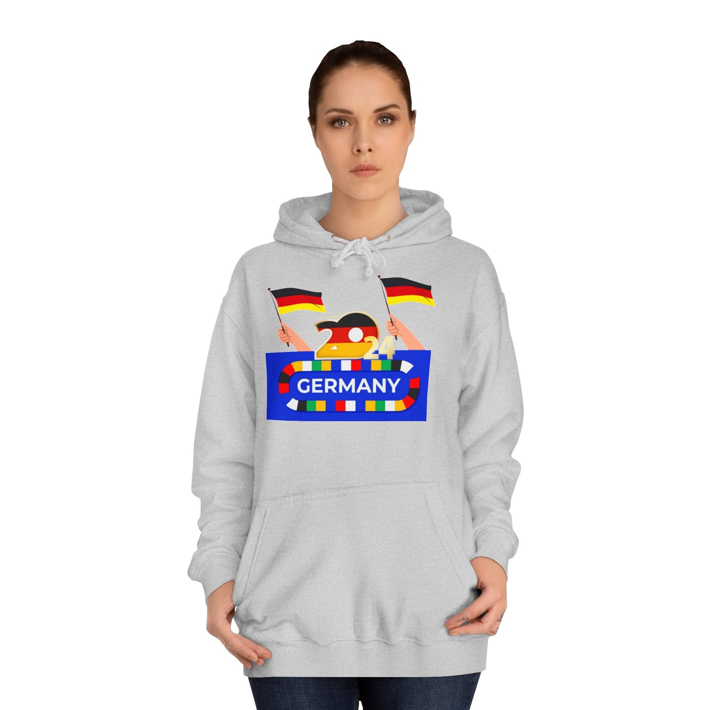 EM 2024 in Deutschland - Fußballs made in Deutschland - Beidseitig auf top Qualität Hoodies bedruckt