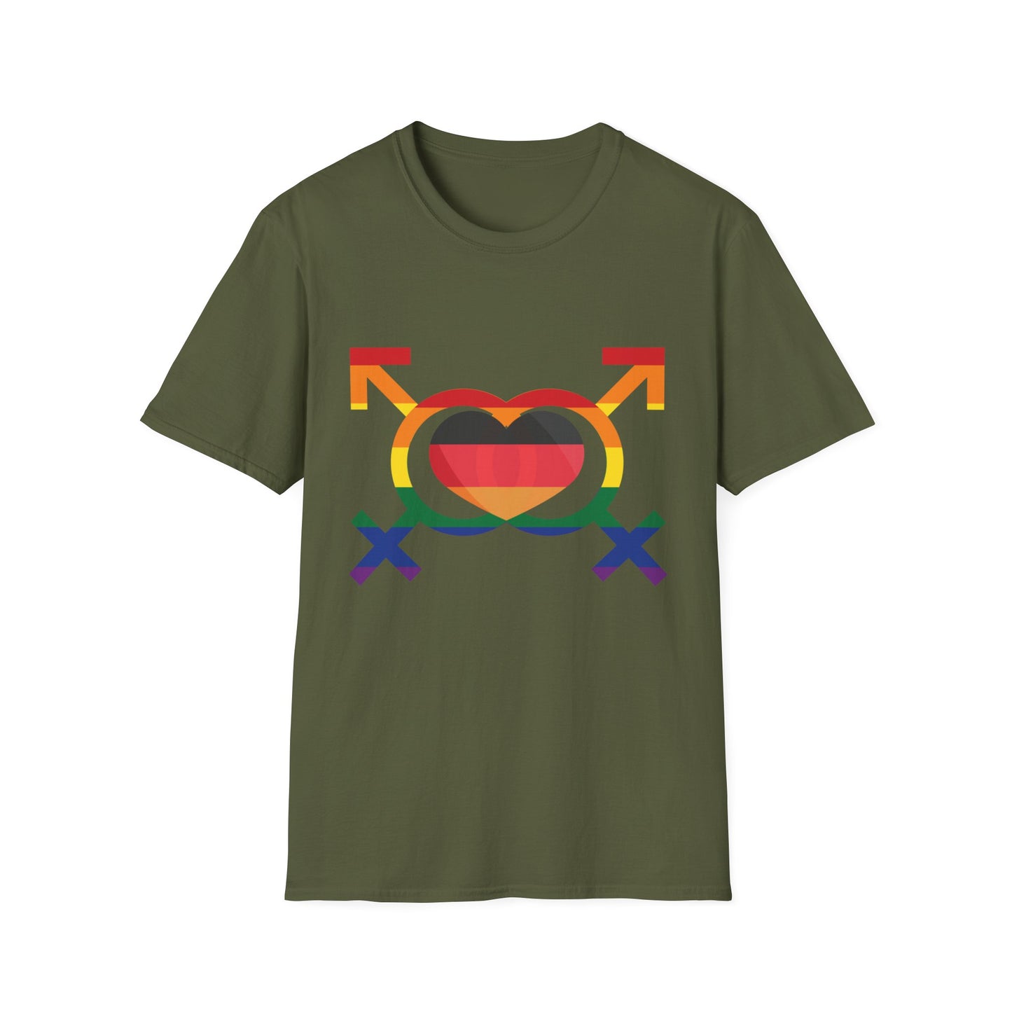 Regenbogenzauber, Einzigartige Unisex T-Shirt Designs für alle! Farbenfrohe Eleganz, Mit lebendigen Rainbow-Motiven, All genders