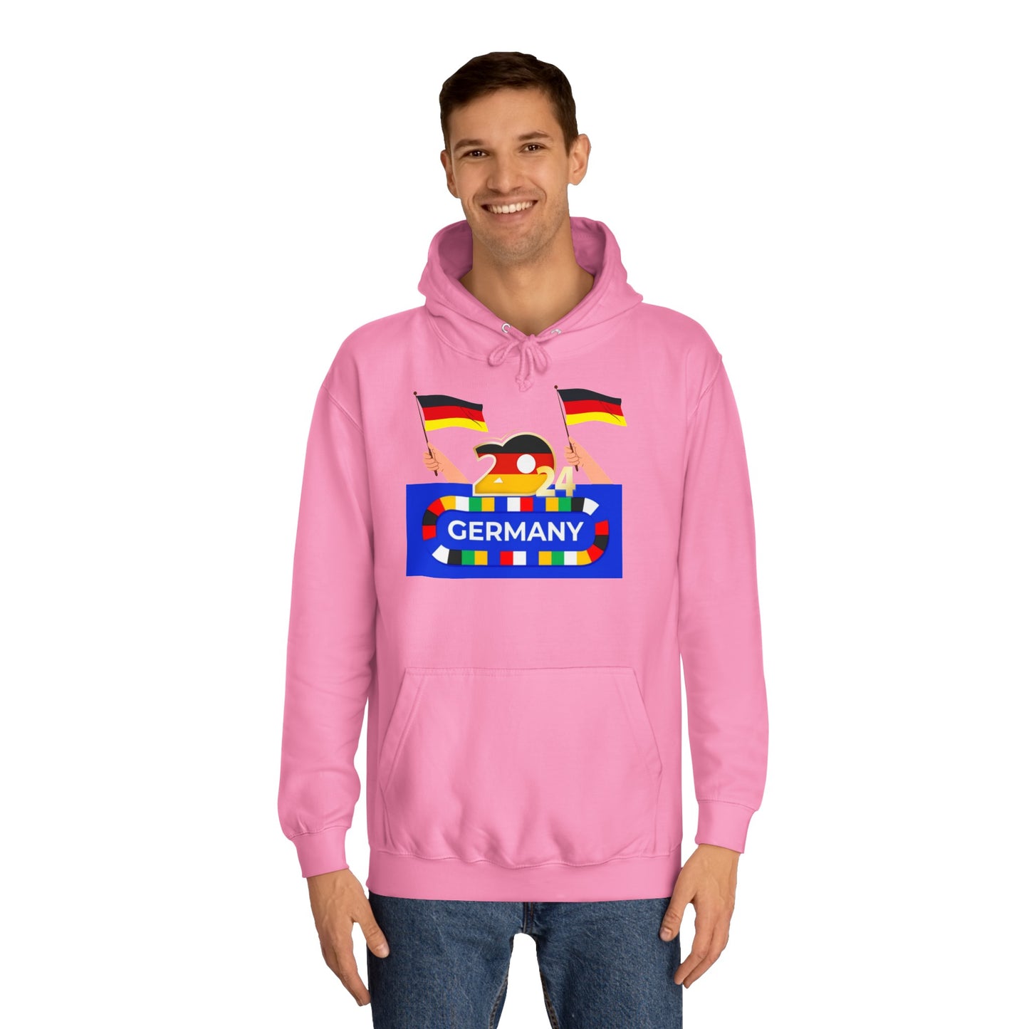 EM 2024 in Deutschland - Fußballs made in Deutschland - Beidseitig auf top Qualität Hoodies bedruckt
