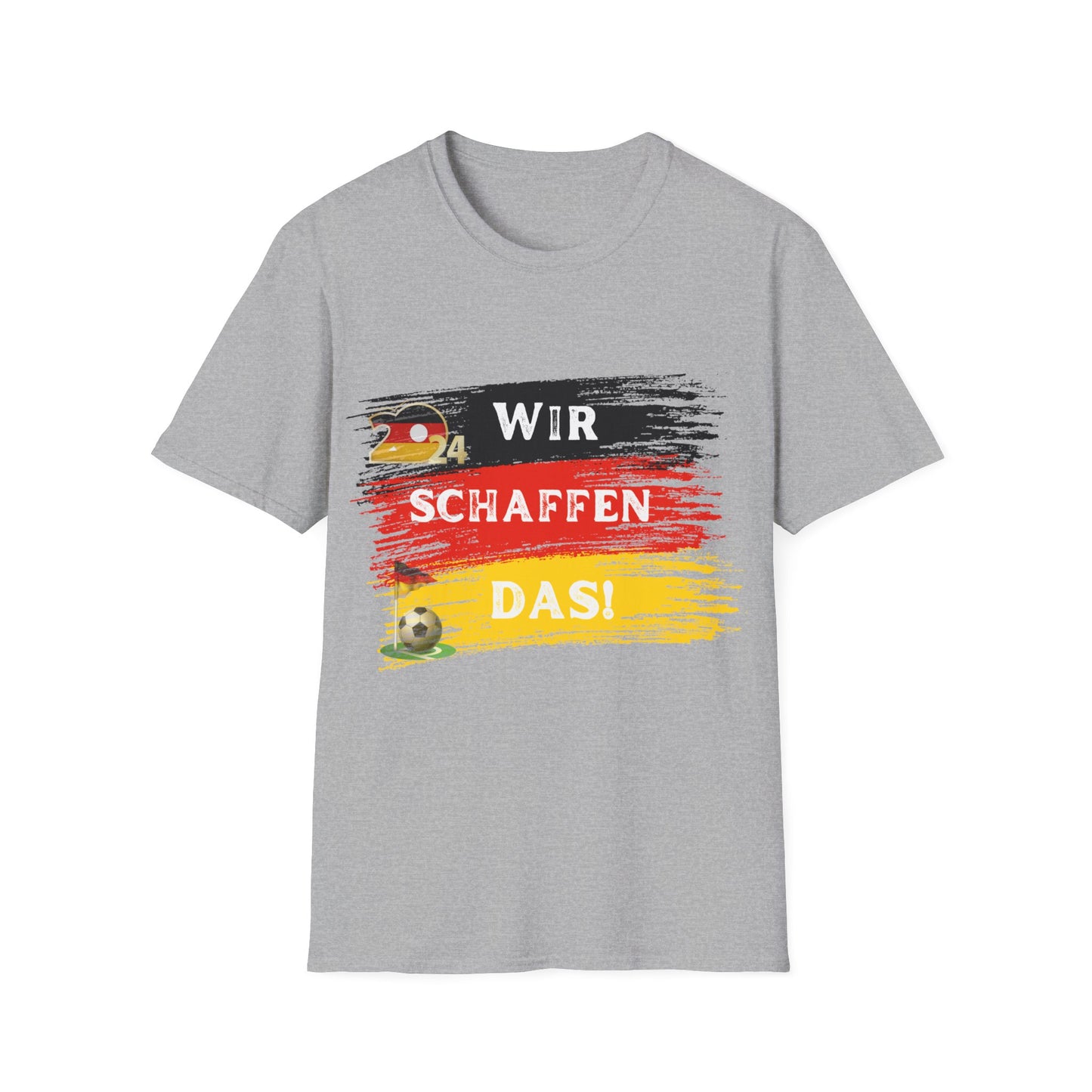 Fußballfan Unisex T-Shirt für alle fans, EM Deutschland 2024, Wir schaffen das!