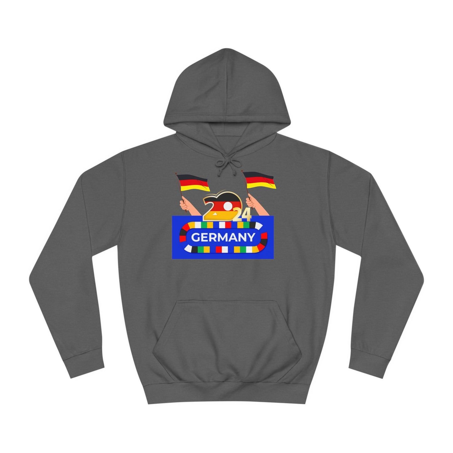 EM 2024 in Deutschland - Fußballs made in Deutschland - Beidseitig auf top Qualität Hoodies bedruckt