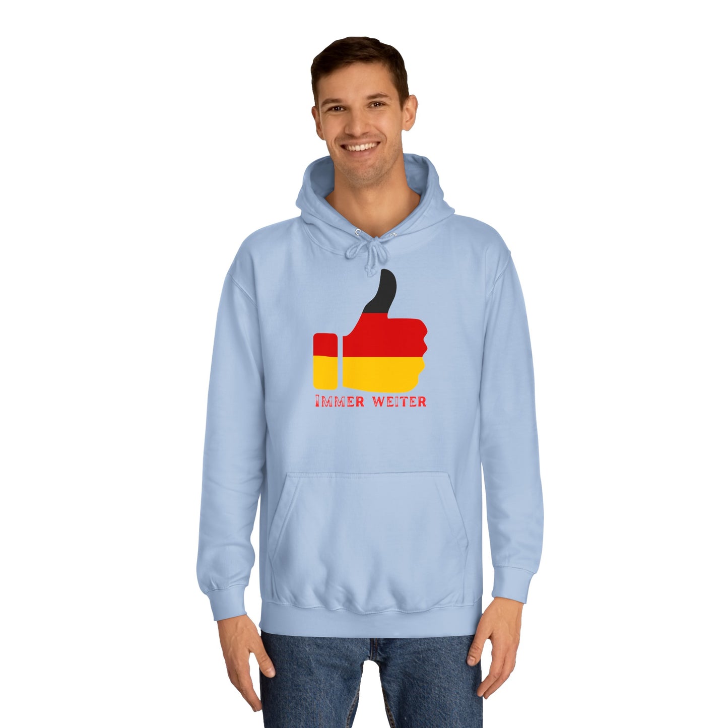 Immer Weiter für Team Deutschland auf Unisex Hoodies -  Beidseitig bedruckt