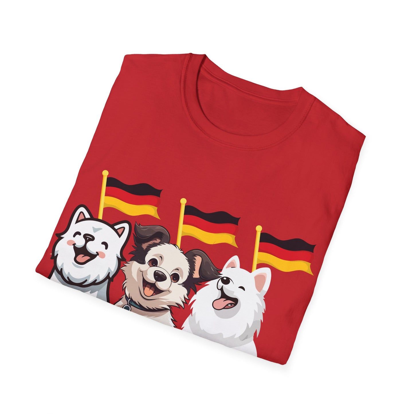 Deutsche Hunde für die Nationalmannschaft, Fußballfan T-Shirts, Flagge, Fanmotivtrikot, Fan Unisex T-Shirt, Tore, EM 2024, German Soccer