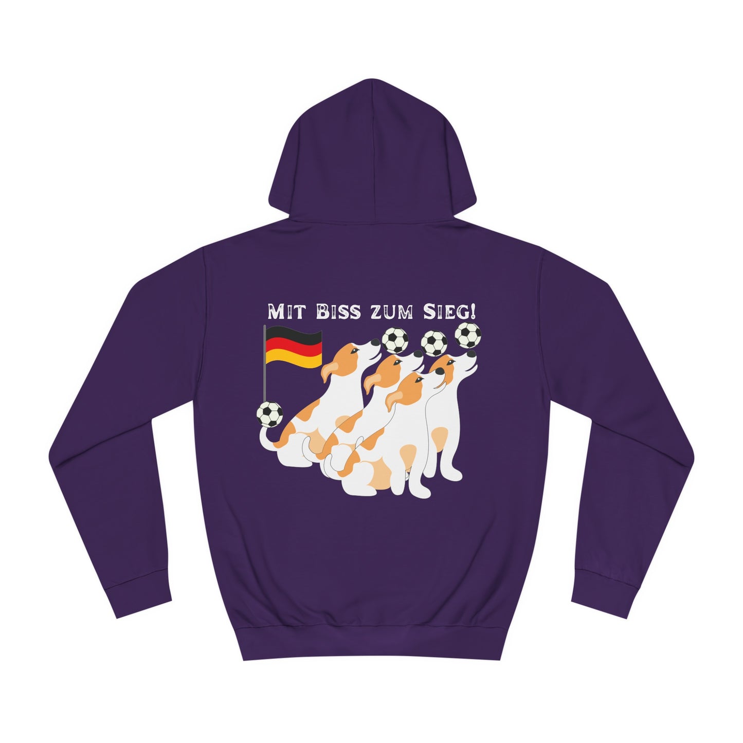 Mit bis zum Sieg -   Ein Land der Siege - Hochwertige Unisex-Kapuzenpullover -  Beidseitig gedruckt