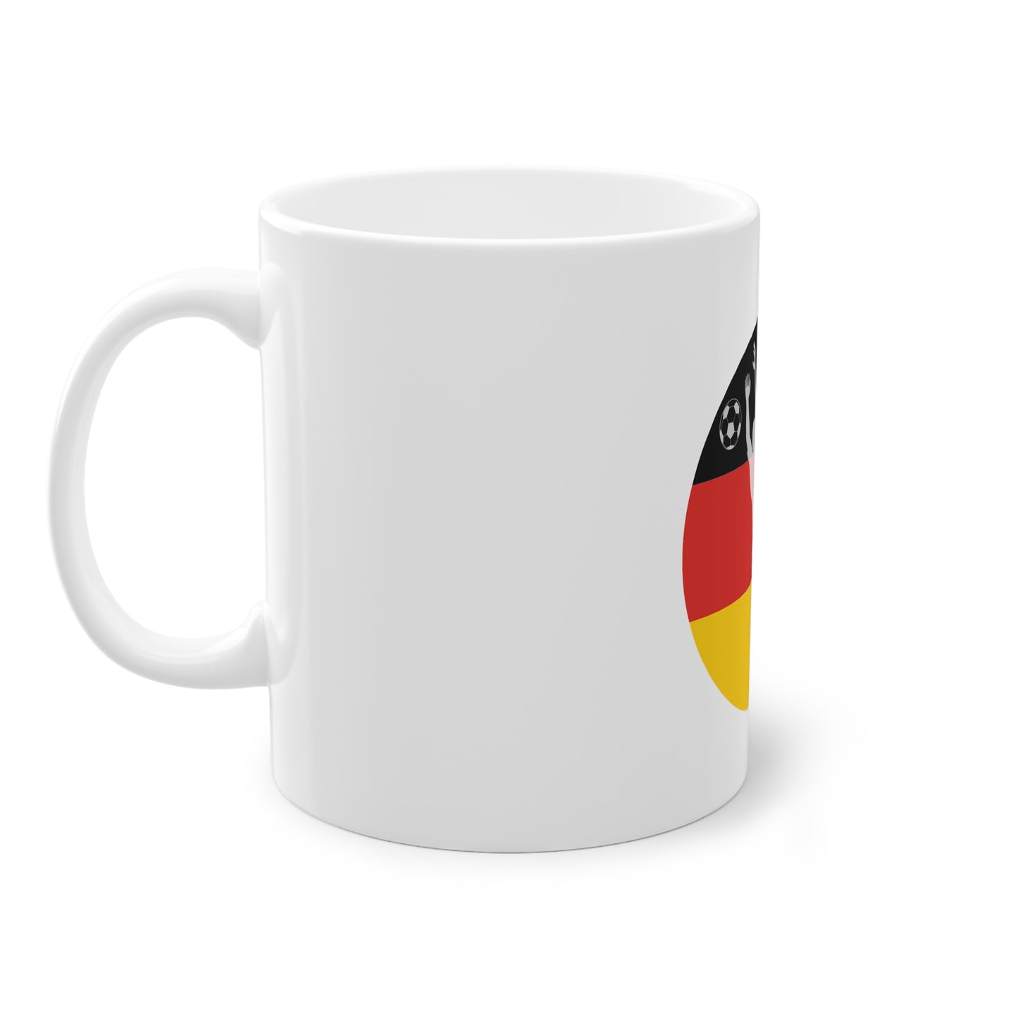 Deutschlands Torwart-Erfolg - auf Kaffeetassen bedruckt - Farbe: weiß, Standardtasse, groß 11 Unzen