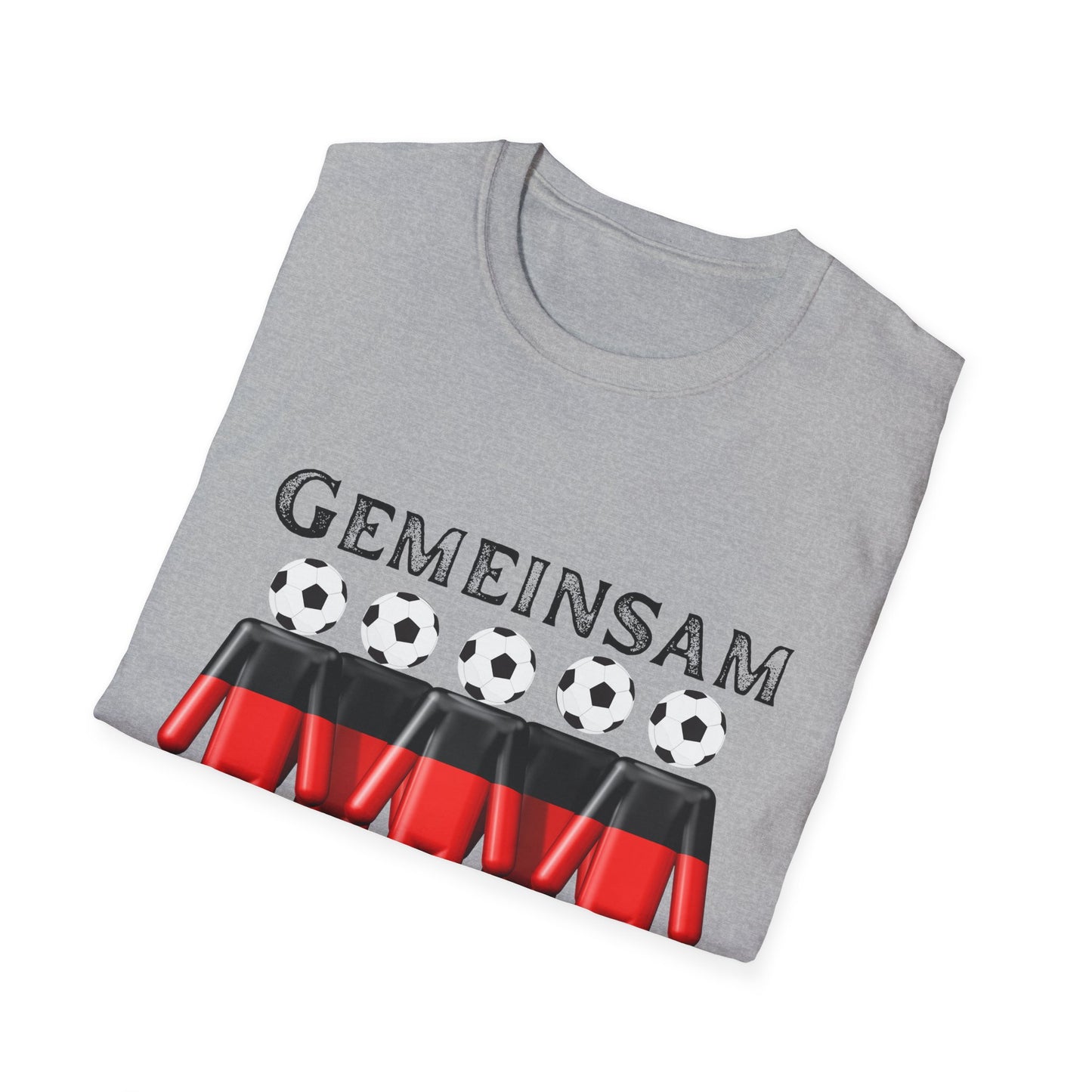 Gemeinsam für Deutsche Nationalmannschaft, Fußballfan T-Shirts, Fanmotivtrikot, Fan Unisex T-Shirt, EM UEFA 2024, Siege, German soccer team