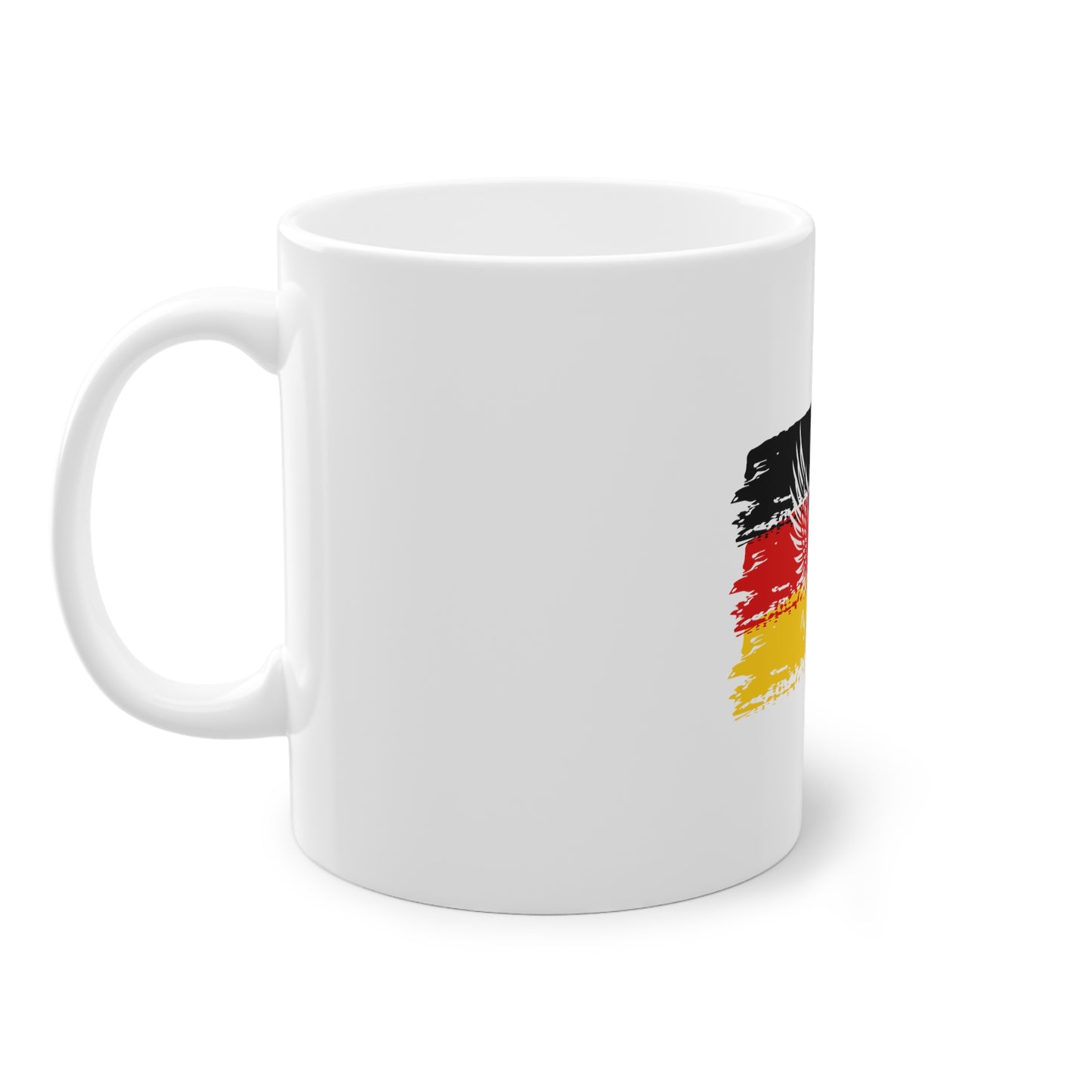 Deutscher fliegende Adler, ein Symbol für Frieden, Liebe und Einheit - auf Kaffeetassen bedruckt - Farbe: weiß, Standardtasse, groß 11 Unzen