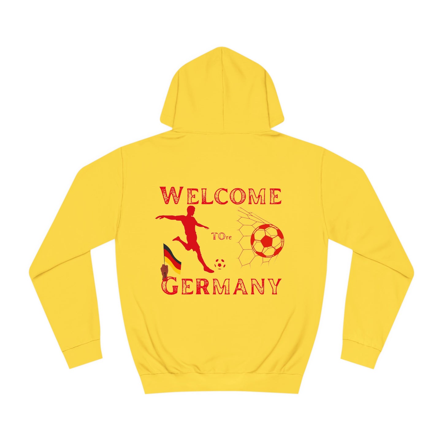 Erleben Sie die Schönheit und Leidenschaft des Fußballs in Deutschland - Hochwertige Unisex-Kapuzenpullover - Beidseitig bedruckt