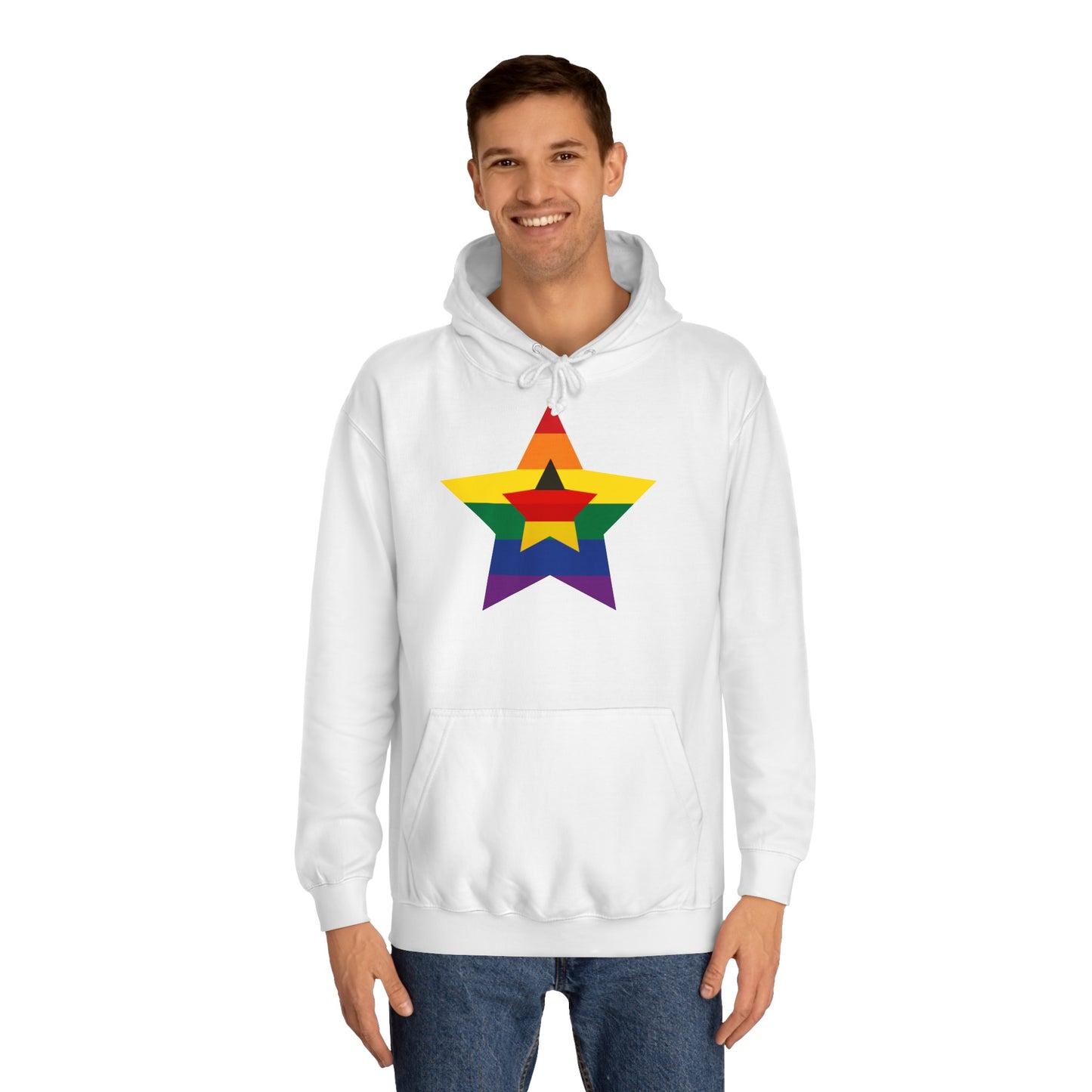 Hochwertige Hoodies - Regenbogen Deutschland - Beide Seiten gedruckt