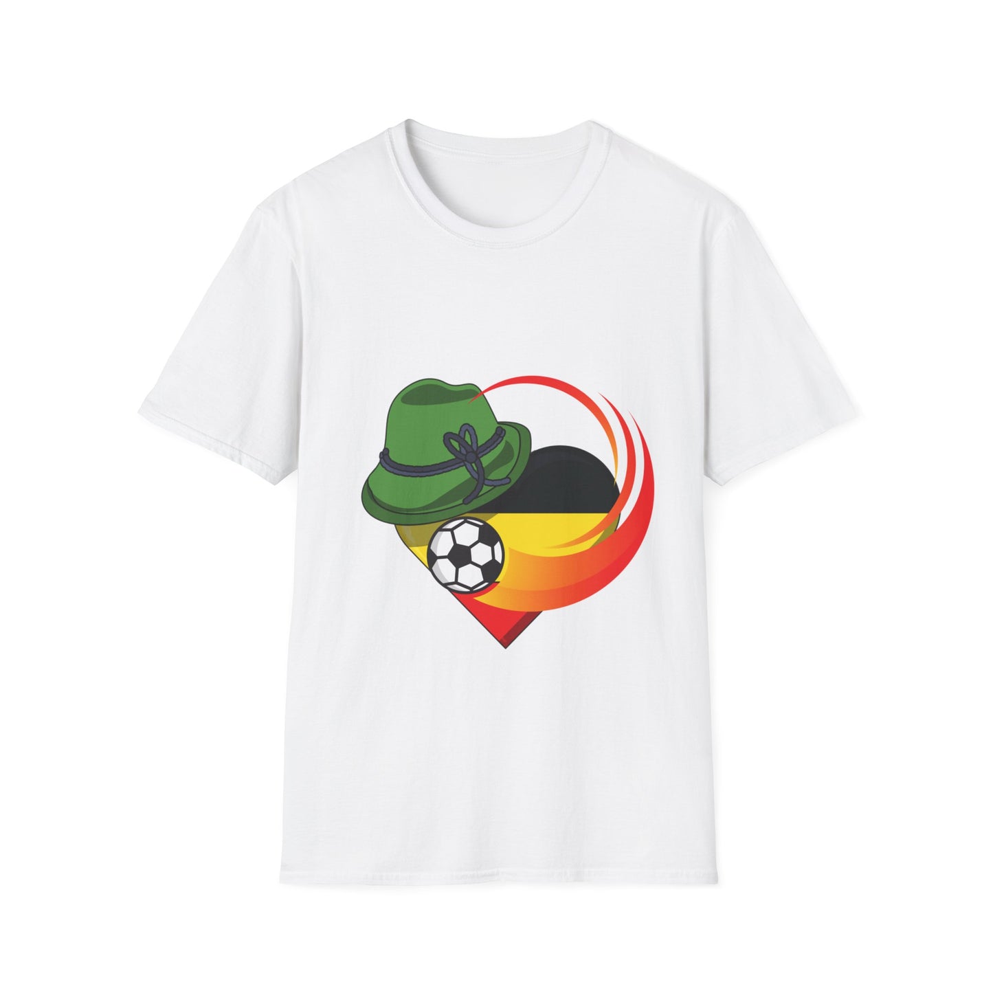 Deutsche Fußballfanmotivtrikot Unisex T-Shirts, Immer Weiter für die Mannschaft