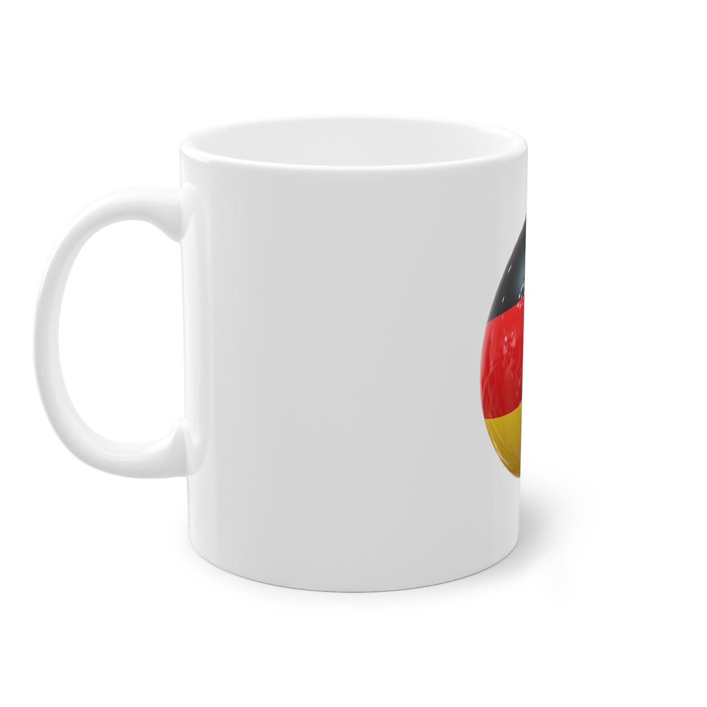 Die wahre Leidenschaft für Fußball  - auf Kaffeetassen bedruckt - Farbe: weiß, Standardtasse, groß 11 Unzen