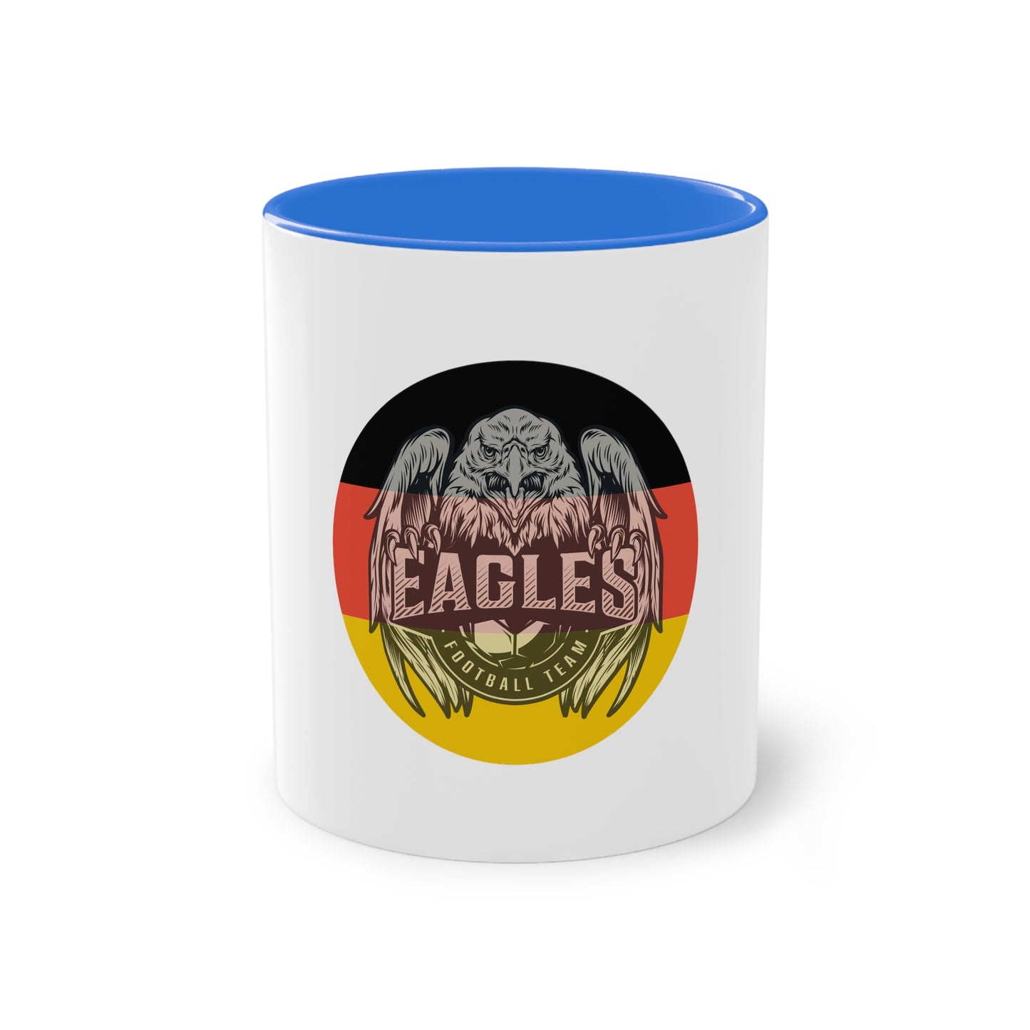 Majestätischer Adler auf Kaffeetassen – Kraft und Eleganz