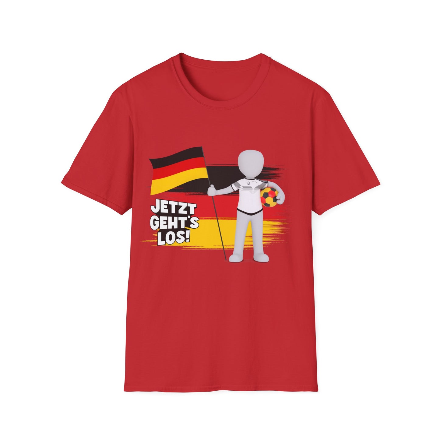 Einzigartige Unisex T-Shirt-Motive für Fußballfans, Echte Fanbekleidung mit deutscher Fußballleidenschaft, Nationalmannschaft-Fantrikot