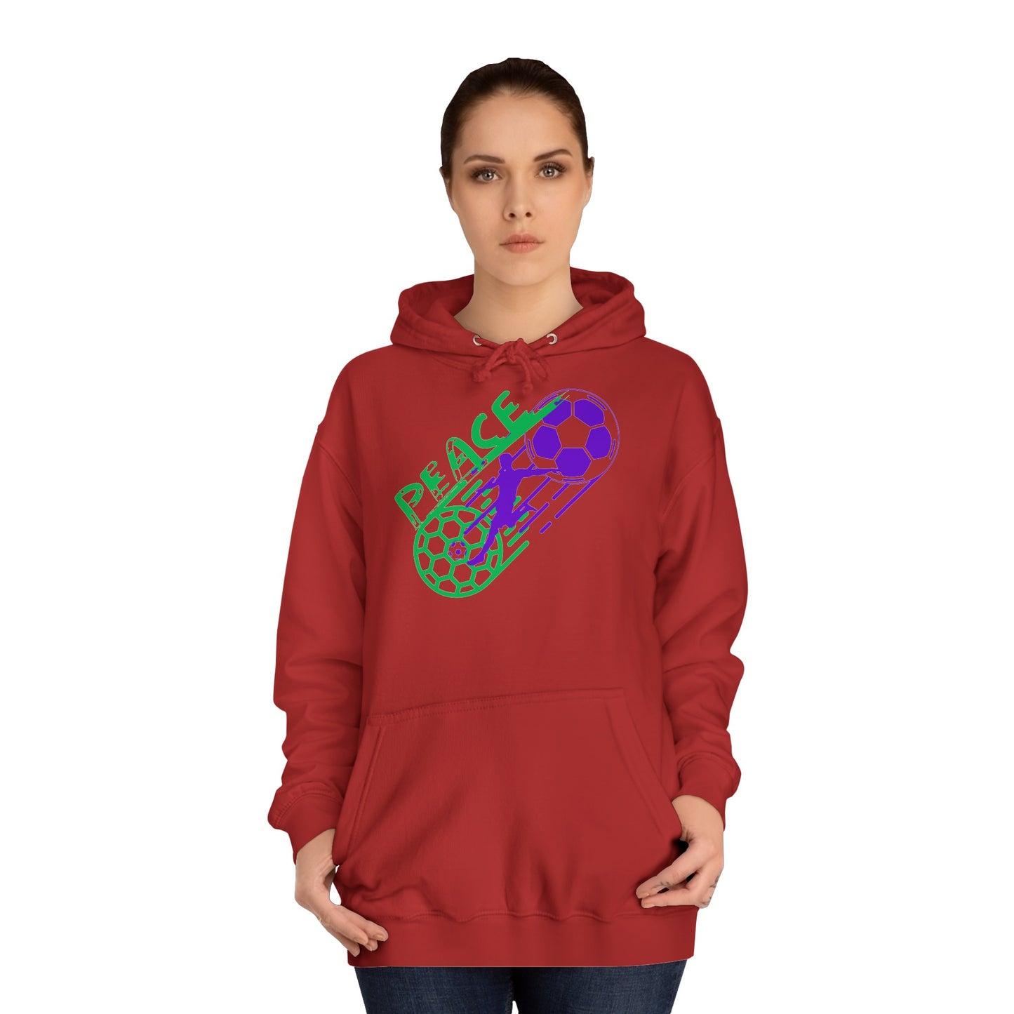 For peace in the World - Hochwertige Unisex-Kapuzenpullover - Beidseitig bedruckt