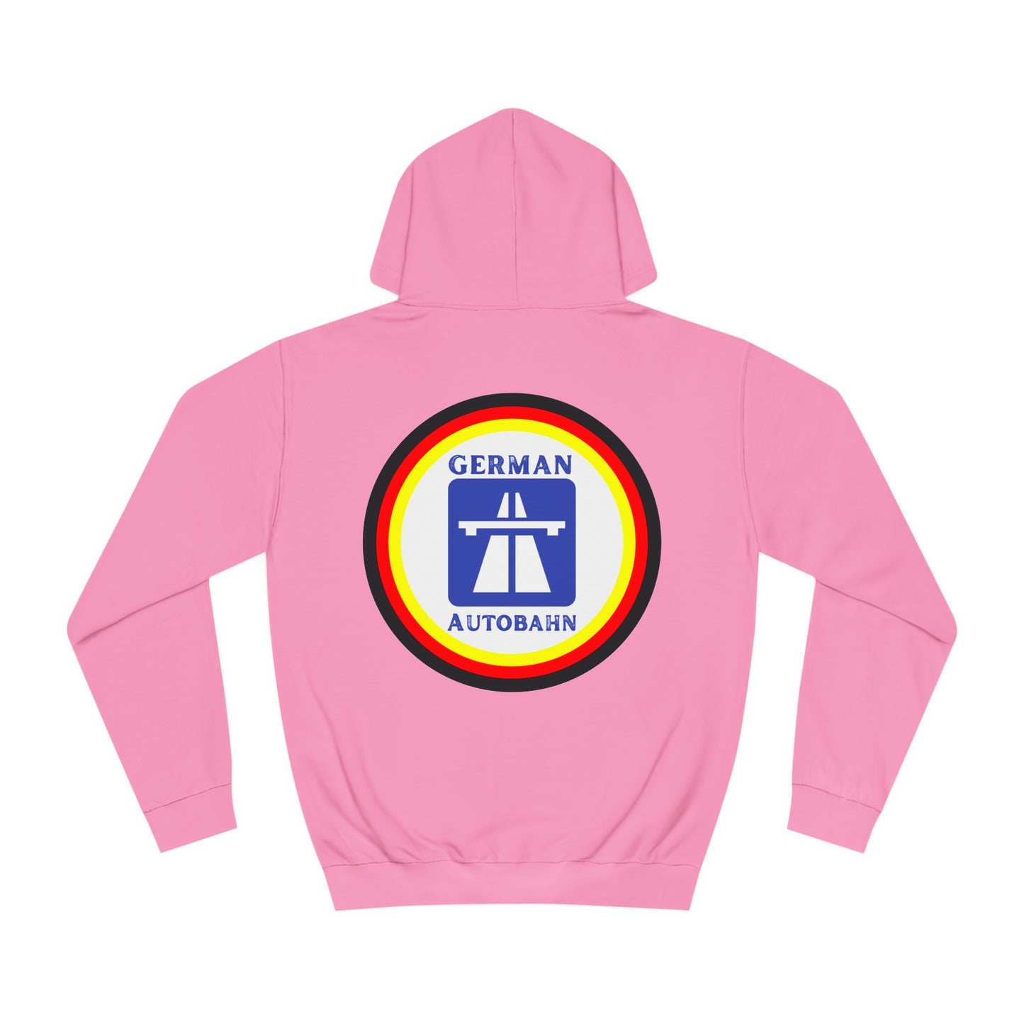 Copy of Autobahnschild auf Hoodies. Fahren Sie sicher.