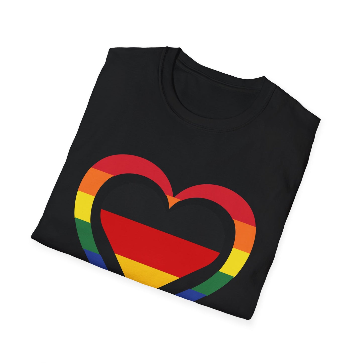 Regenbogenzauber, Einzigartige T-Shirt Designs für alle! Farbenfrohe Eleganz, Bunte Mode mit lebendigen Rainbow-Motiven, Deutsche Liebe