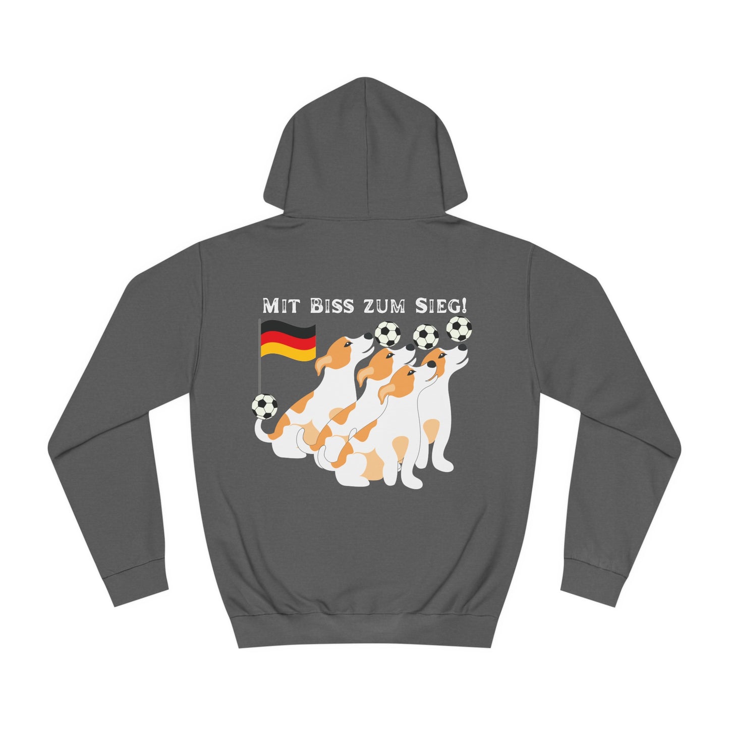 Mit bis zum Sieg -   Ein Land der Siege - Hochwertige Unisex-Kapuzenpullover -  Beidseitig gedruckt